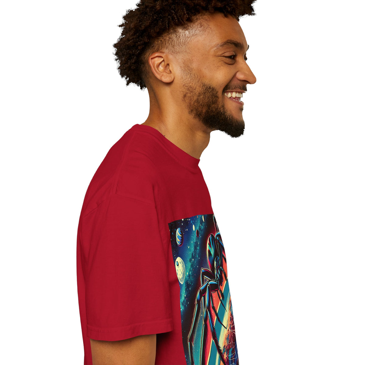 Cosmic Spider Graphic T-Shirt - Unisex Garment-Dyed Tee