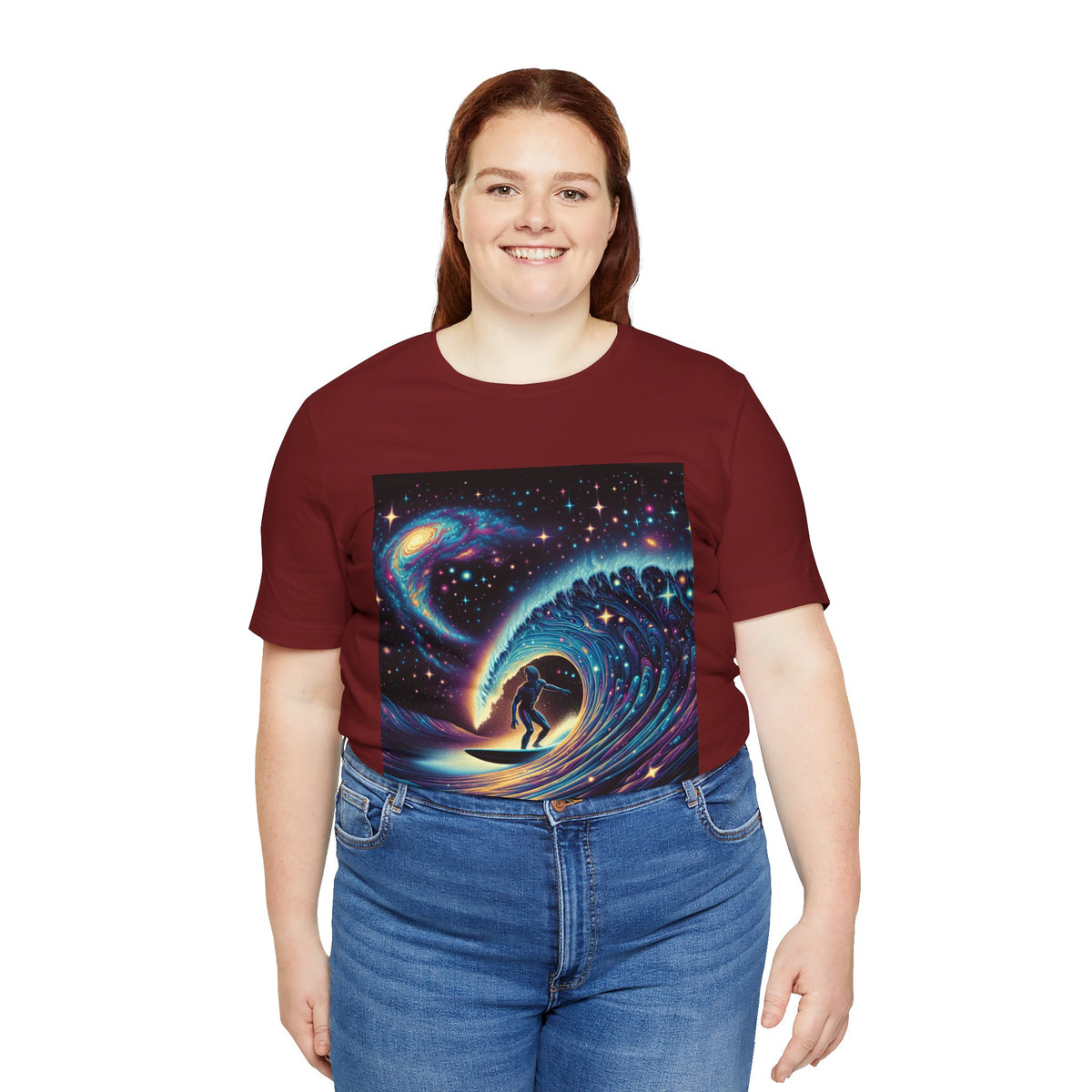 Cosmic Wave Tee Graphic Tee, Galaxy Art T-Shirt