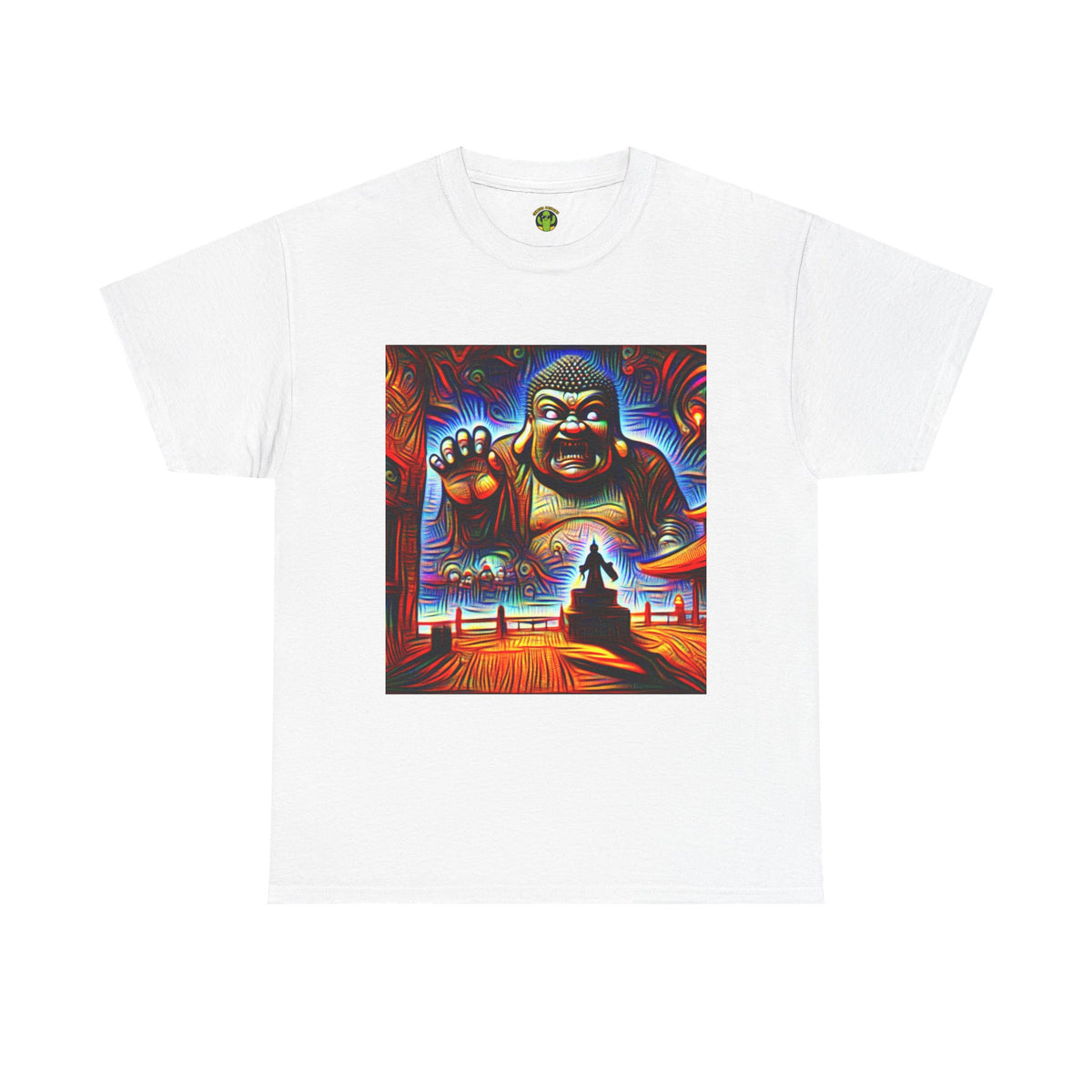 Colorful Buddha Tee, Spiritual T-Shirt, Mindfulness, Graphic Cotton