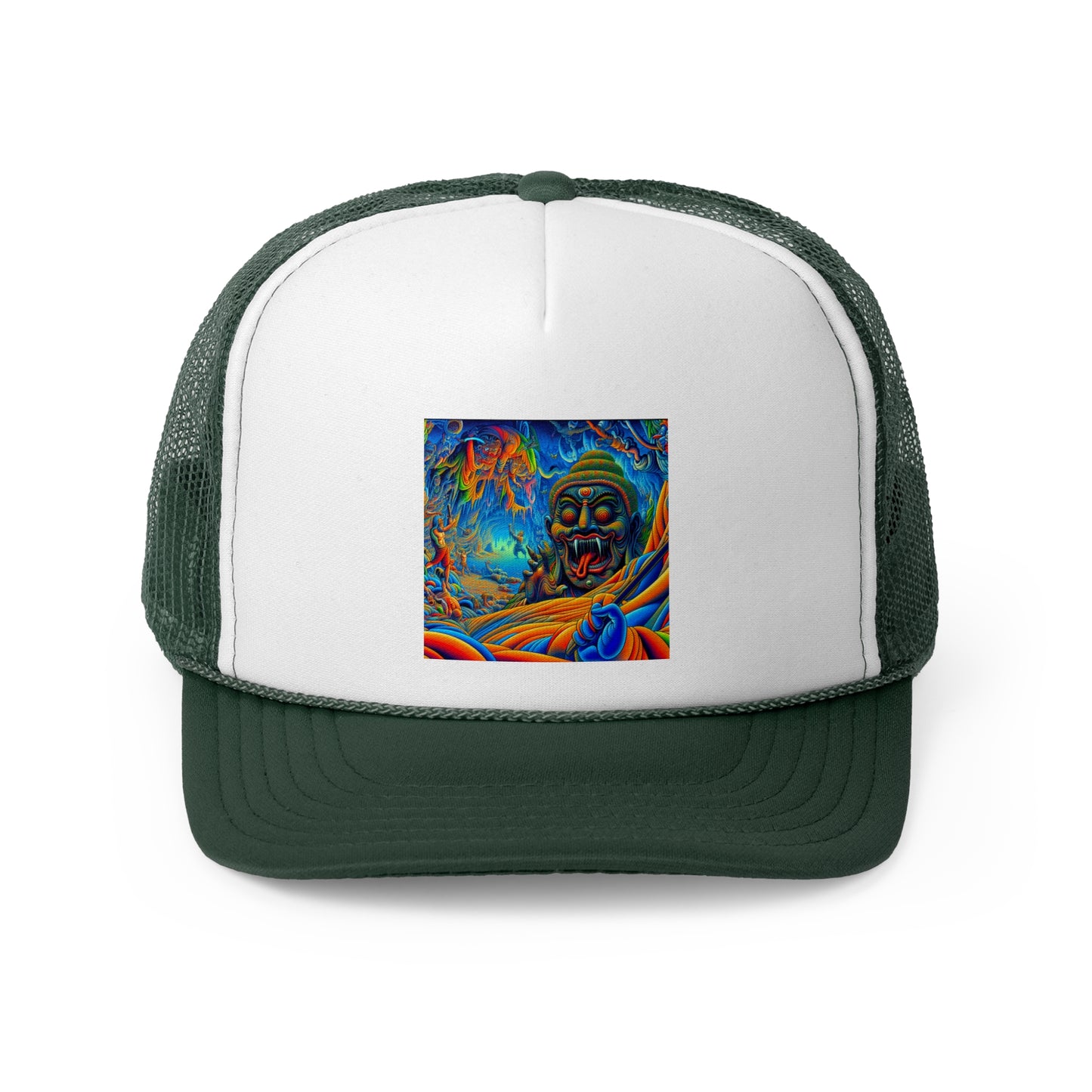 Vibrant Art Trucker Cap, Adjustable Snapback Hat, Fun Outdoor Accessory, Unique Gift for Art Lovers, Festival Headwear, Cool Casual Style
