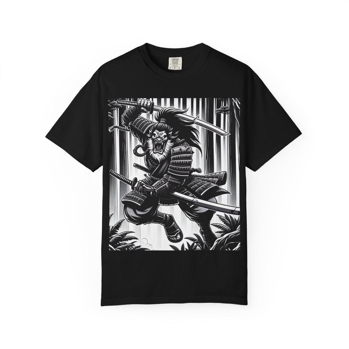 Samurai Graphic T-Shirt - Cotton Tee for Anime Lovers