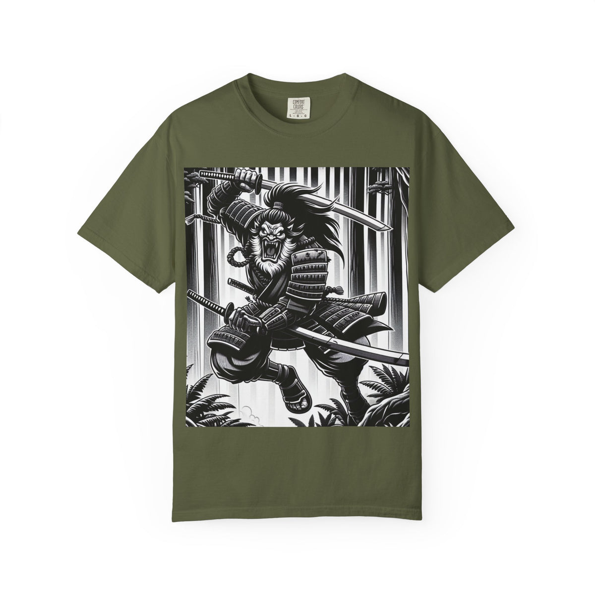 Samurai Graphic T-Shirt - Cotton Tee for Anime Lovers