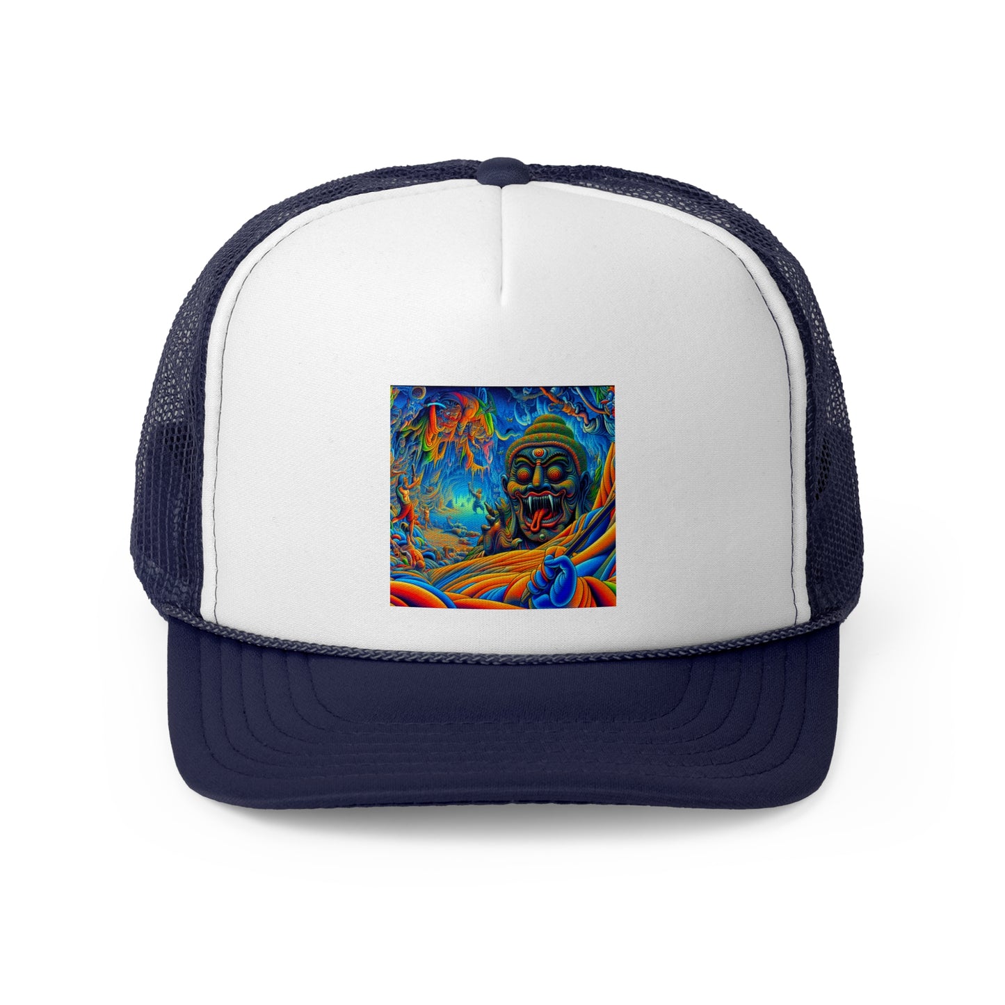 Vibrant Art Trucker Cap, Adjustable Snapback Hat, Fun Outdoor Accessory, Unique Gift for Art Lovers, Festival Headwear, Cool Casual Style