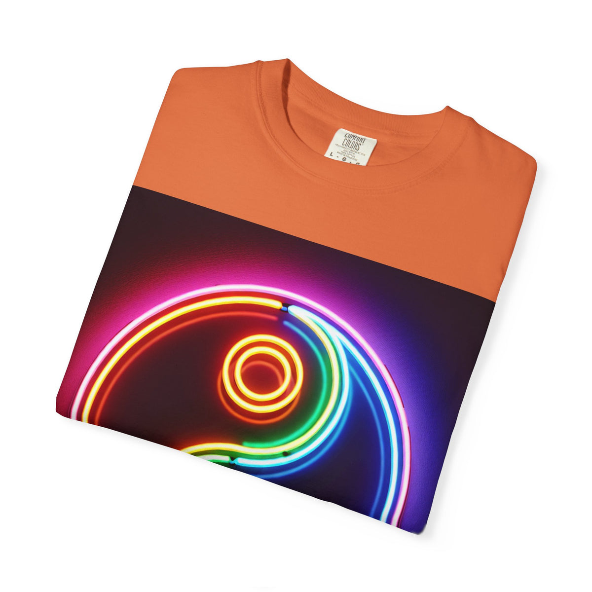Yin Yang Neon T-Shirt - Colorful Garment-Dyed Tee