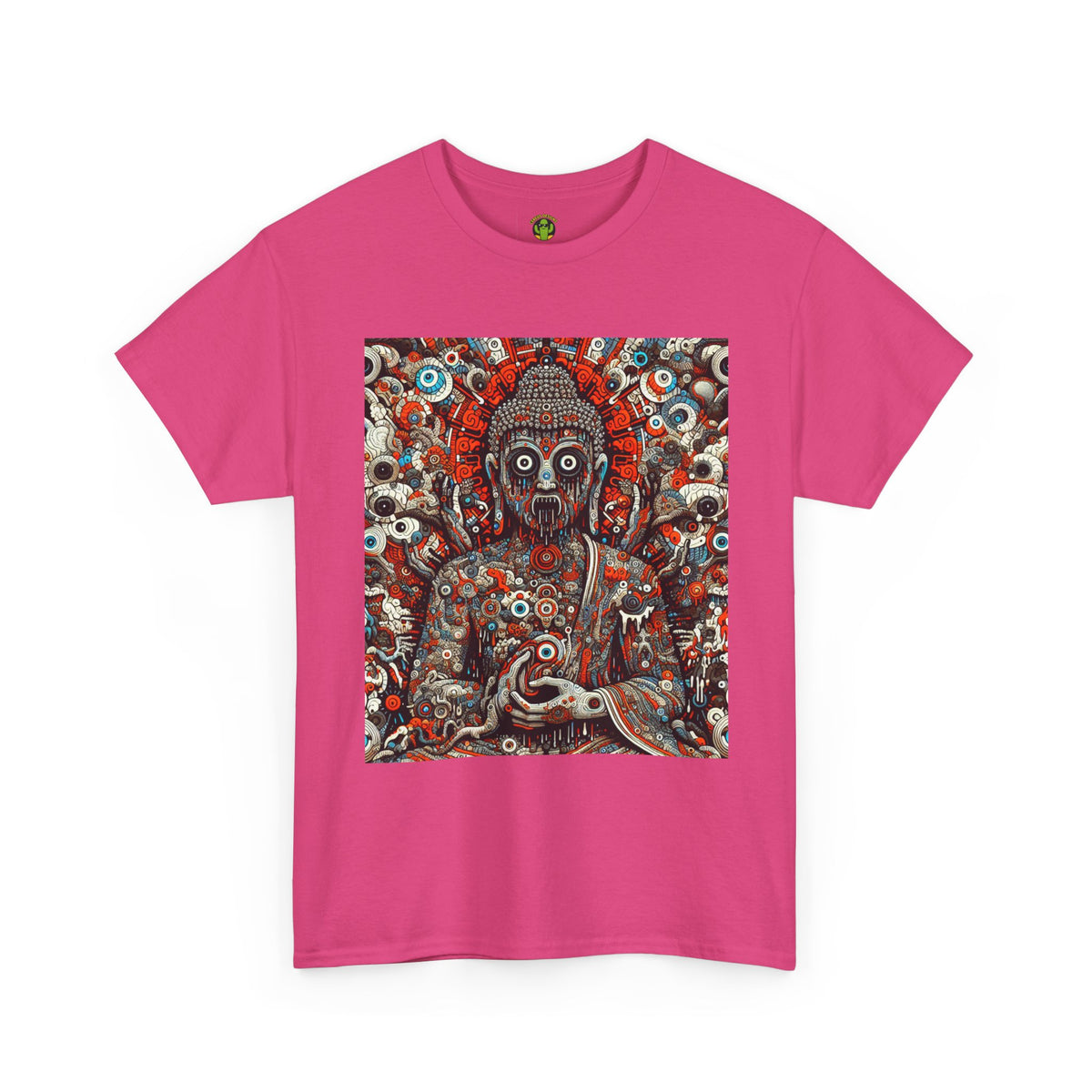 Buddha Art Heavy Cotton Tee - Spiritual, Meditation Shirt, Mindfulness Apparel