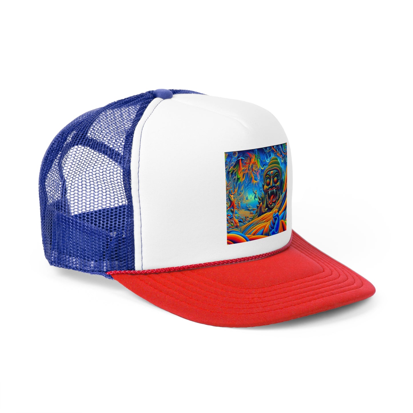 Vibrant Art Trucker Cap, Adjustable Snapback Hat, Fun Outdoor Accessory, Unique Gift for Art Lovers, Festival Headwear, Cool Casual Style