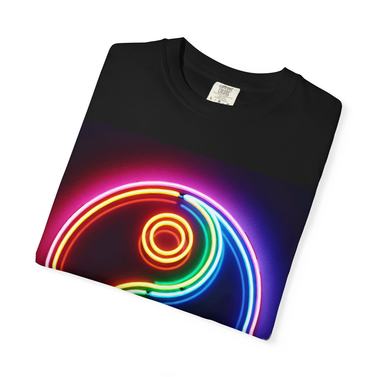 Yin Yang Neon T-Shirt - Colorful Garment-Dyed Tee