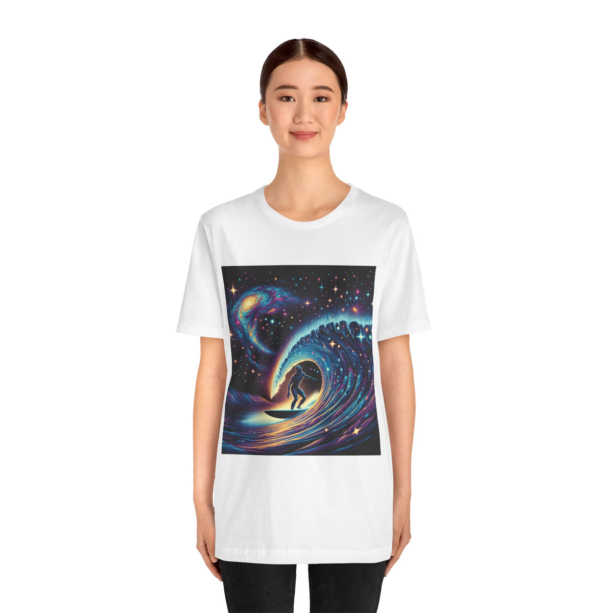 Cosmic Wave Tee Graphic Tee, Galaxy Art T-Shirt