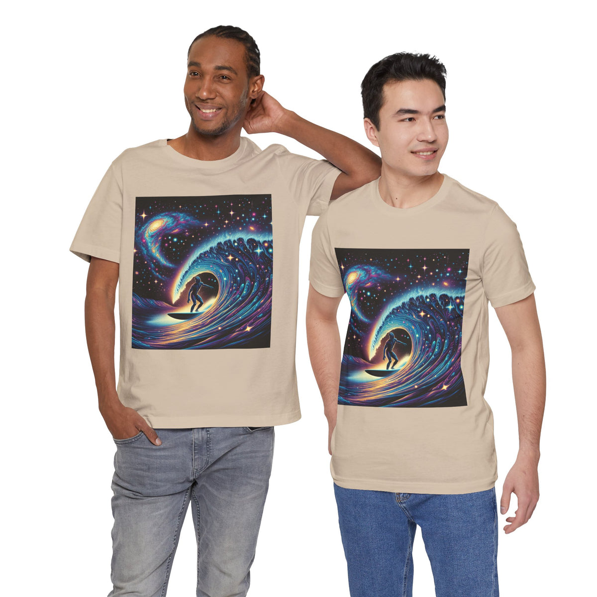 Cosmic Wave Tee Graphic Tee, Galaxy Art T-Shirt