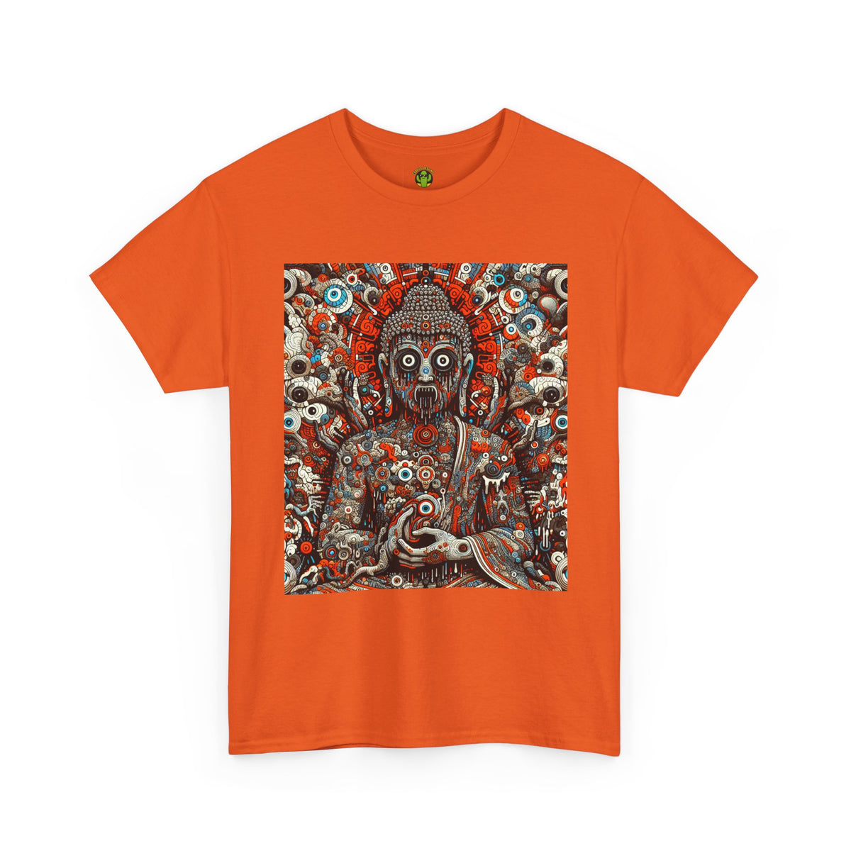 Buddha Art Heavy Cotton Tee - Spiritual, Meditation Shirt, Mindfulness Apparel