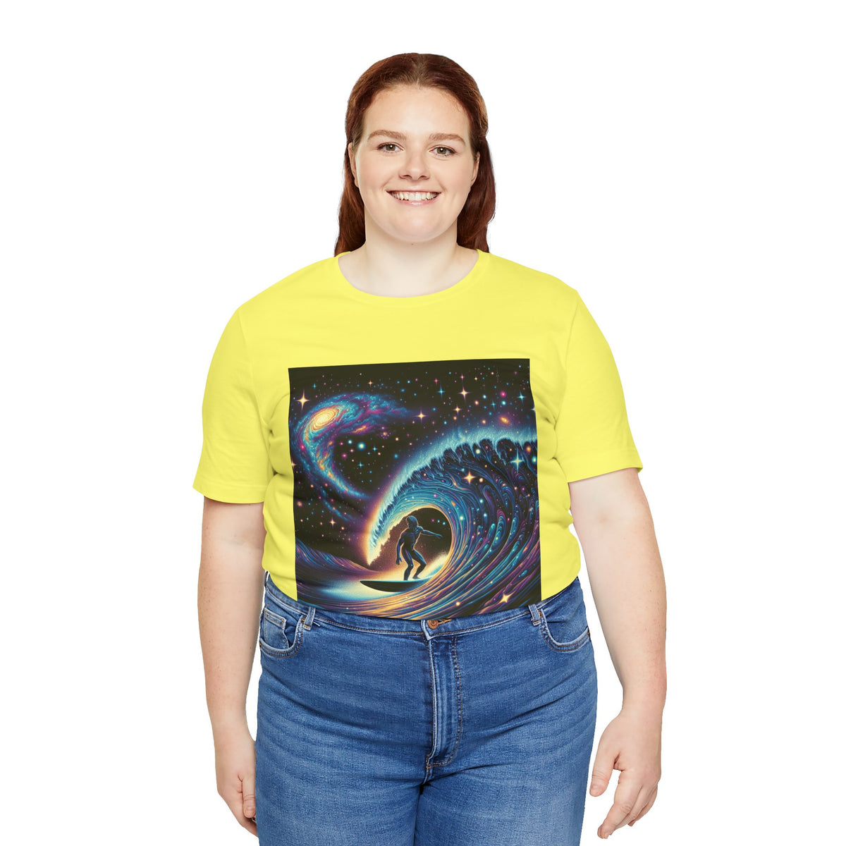 Cosmic Wave Tee Graphic Tee, Galaxy Art T-Shirt
