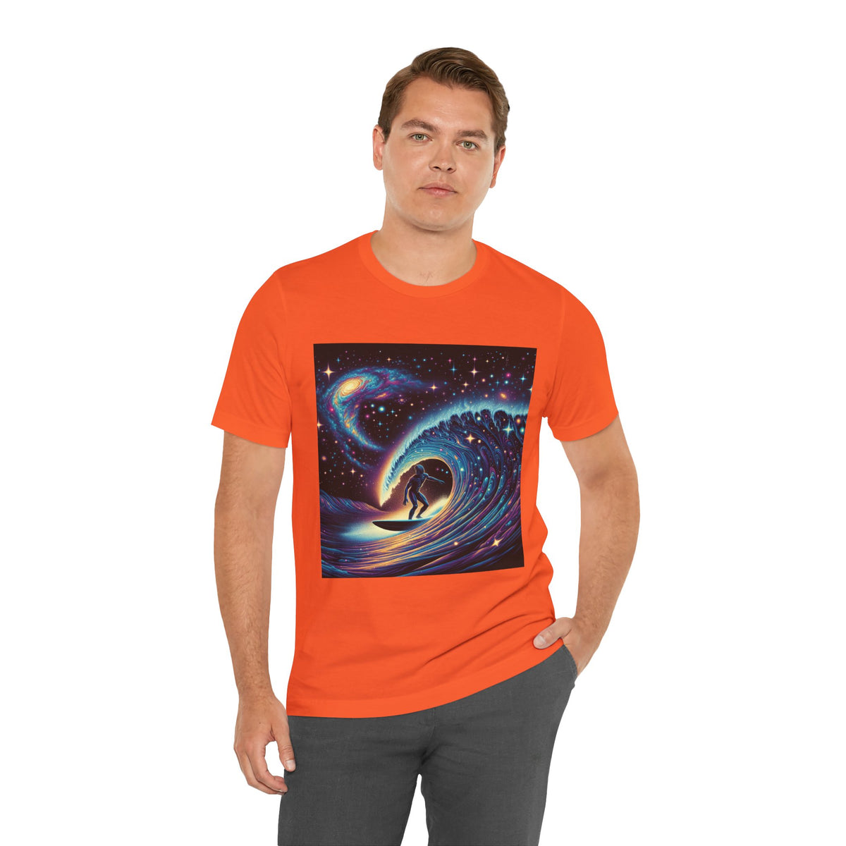 Cosmic Wave Tee Graphic Tee, Galaxy Art T-Shirt