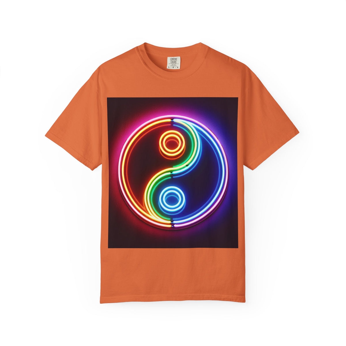 Yin Yang Neon T-Shirt - Colorful Garment-Dyed Tee
