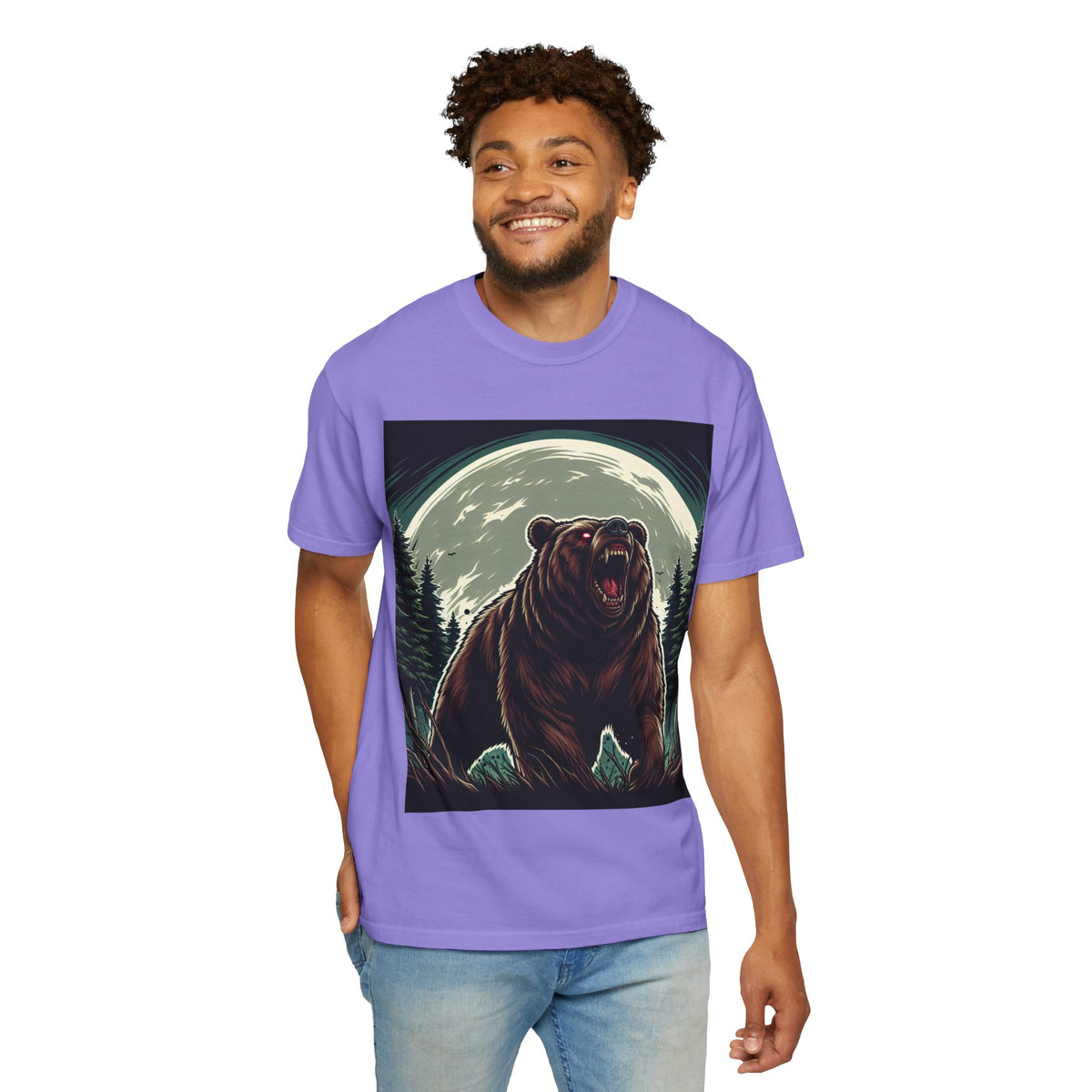 Unisex Bear Graphic T-shirt - Nature Lover's Shirt for Outdoor Adventures