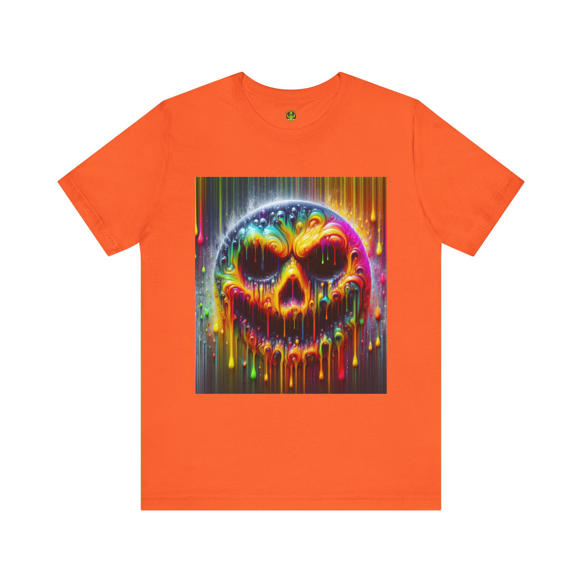 Psychedelic Skull Tee, Edgy Streetwear, Trendy Casual Wear