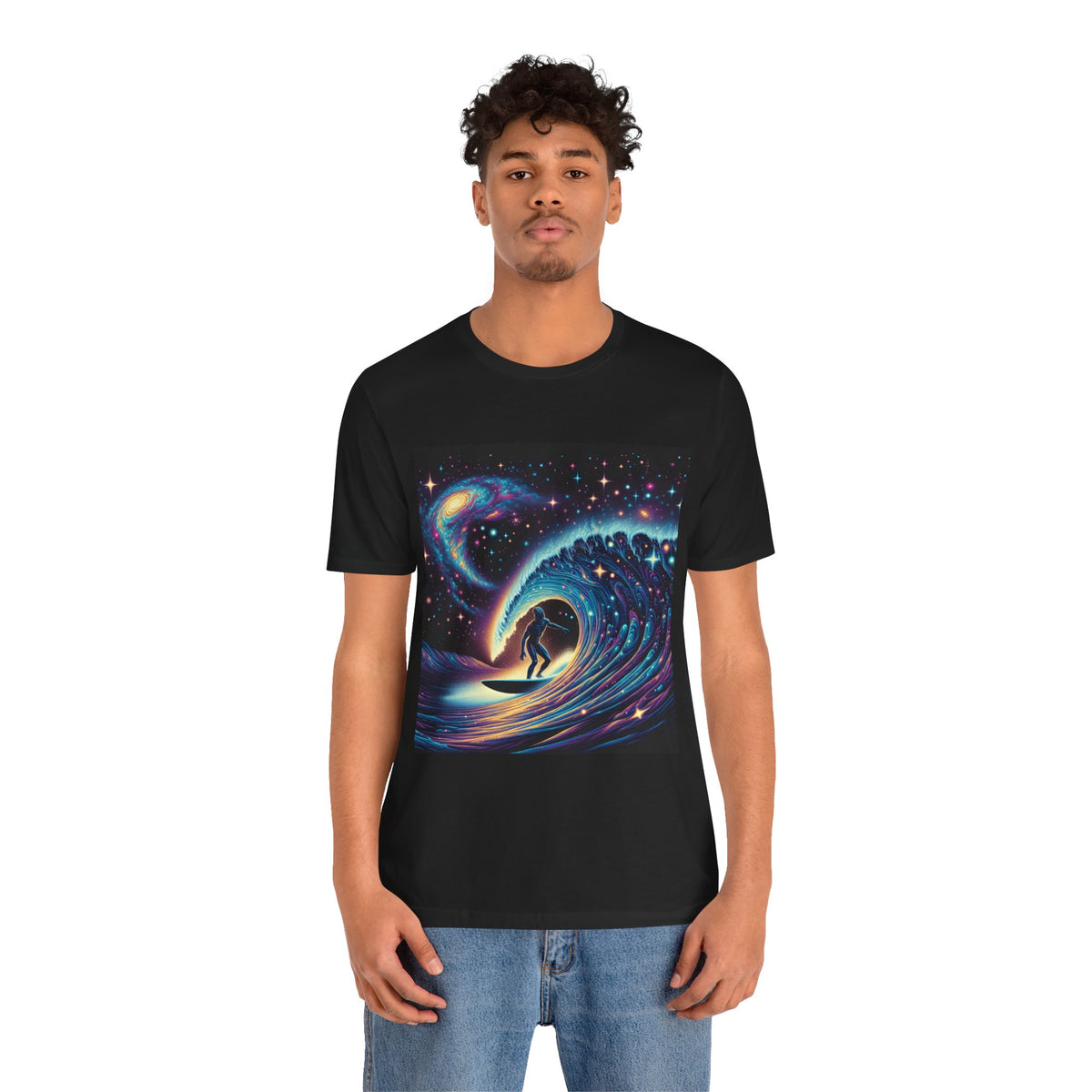 Cosmic Wave Tee Graphic Tee, Galaxy Art T-Shirt