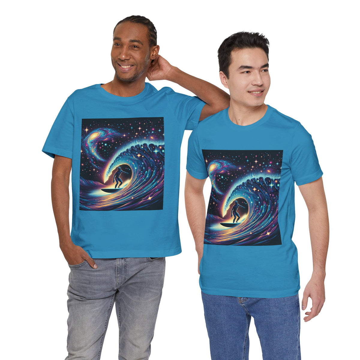Cosmic Wave Tee Graphic Tee, Galaxy Art T-Shirt