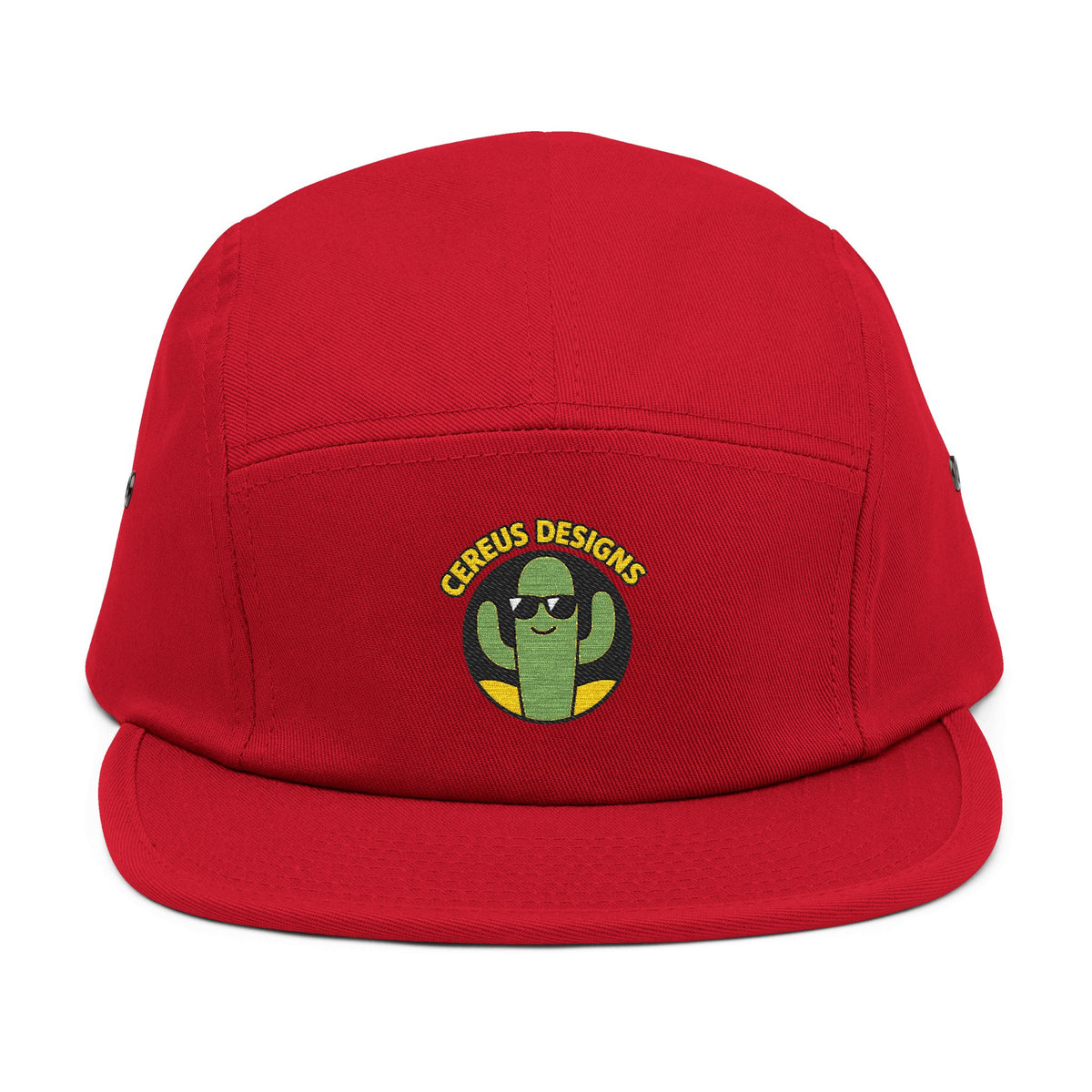 Cereus Designs Stylish Embroidered 5 Panel Cap - Trendy Headwear for Casual Outings, Outdoor Adventures, and Gift Giving