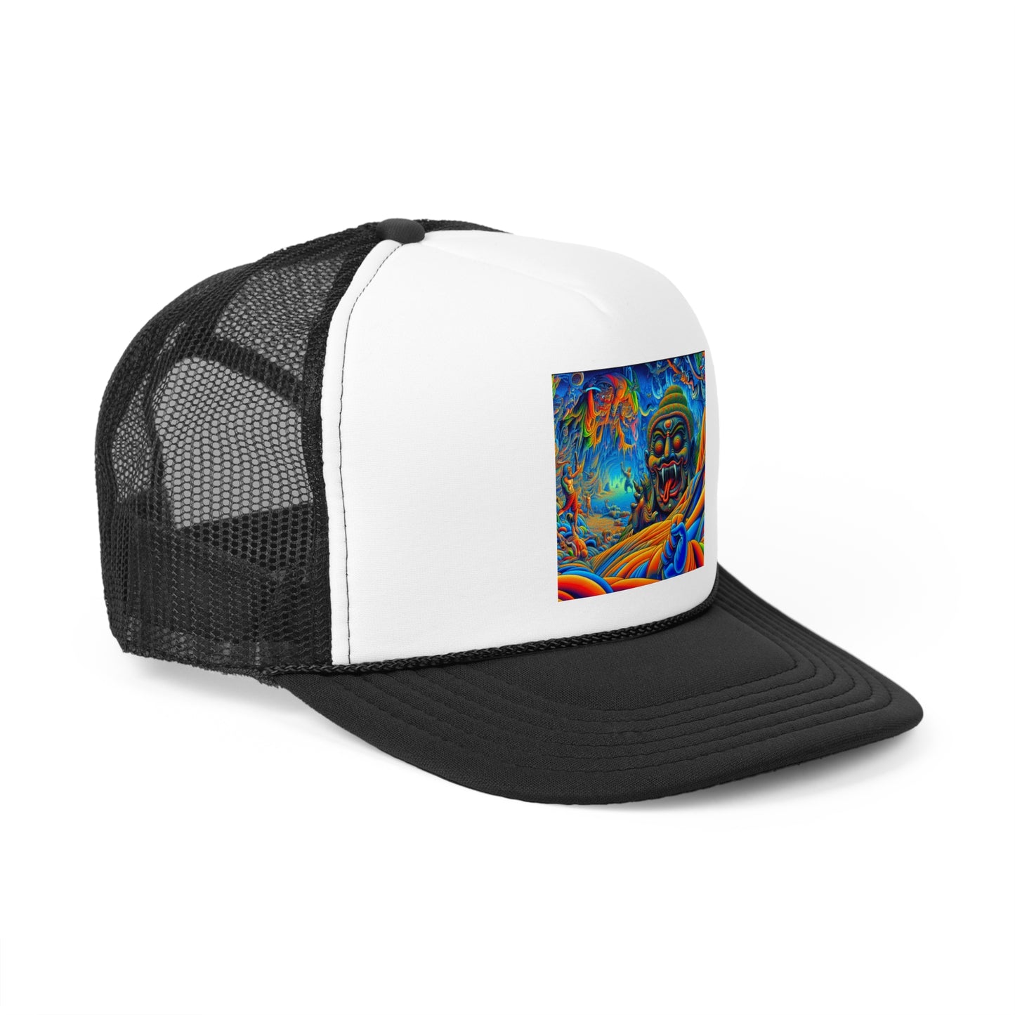 Vibrant Art Trucker Cap, Adjustable Snapback Hat, Fun Outdoor Accessory, Unique Gift for Art Lovers, Festival Headwear, Cool Casual Style