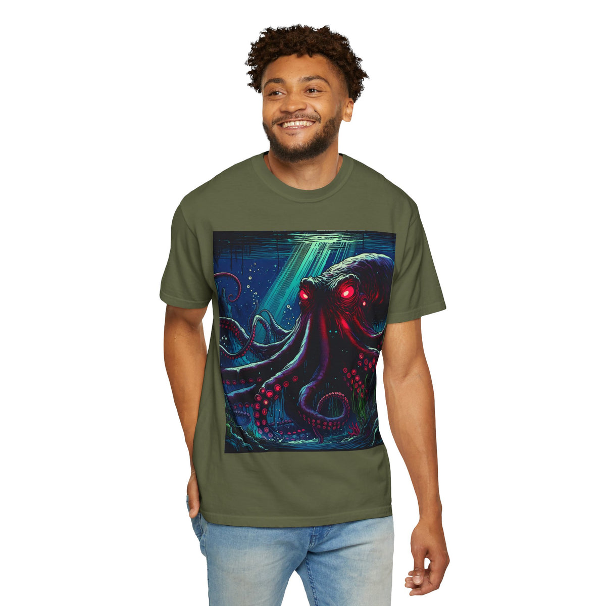 Vibrant Octopus Graphic T-Shirt