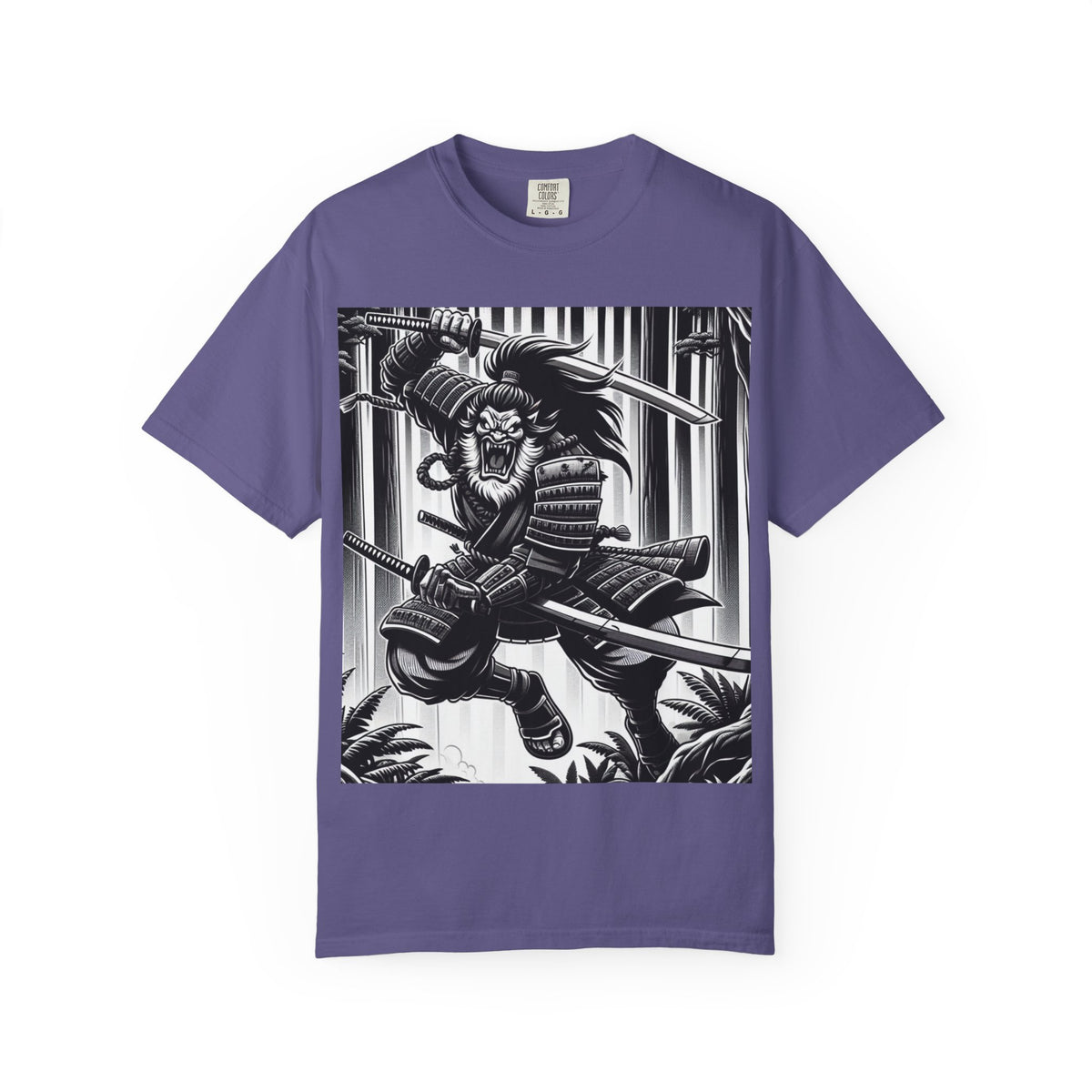 Samurai Graphic T-Shirt - Cotton Tee for Anime Lovers