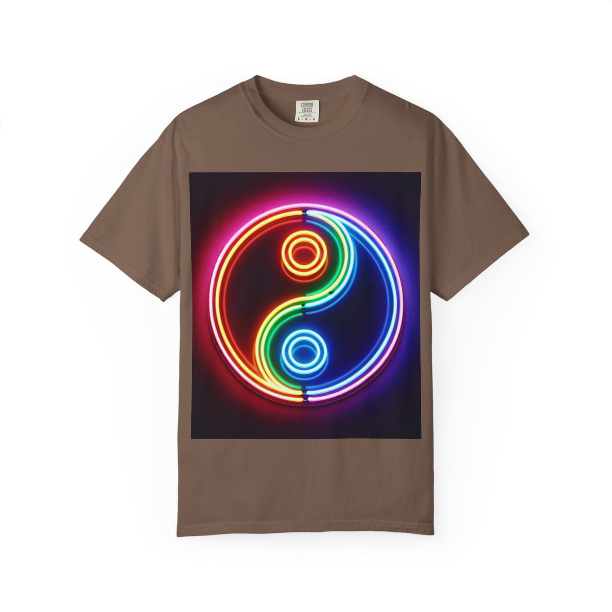 Yin Yang Neon T-Shirt - Colorful Garment-Dyed Tee