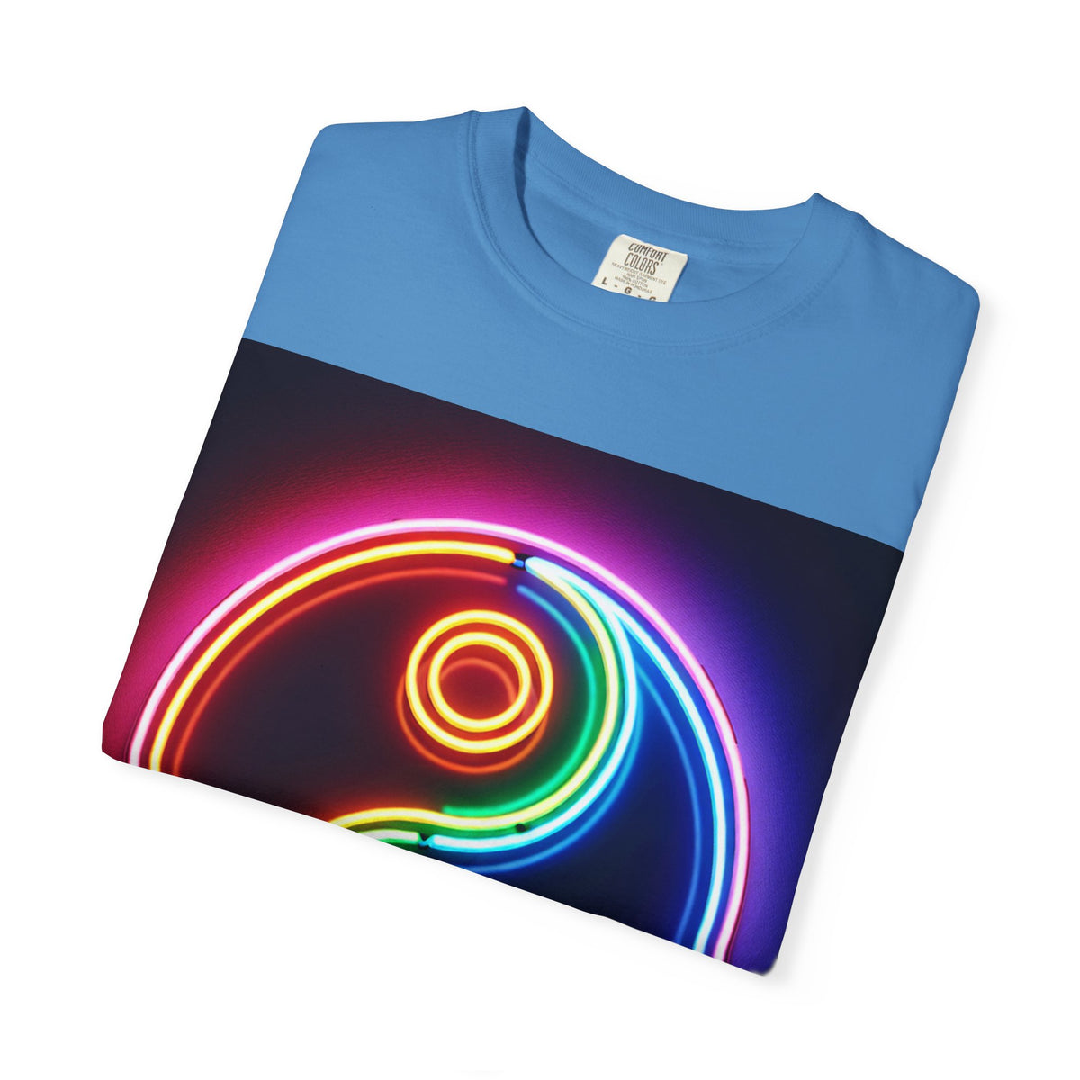 Yin Yang Neon T-Shirt - Colorful Garment-Dyed Tee