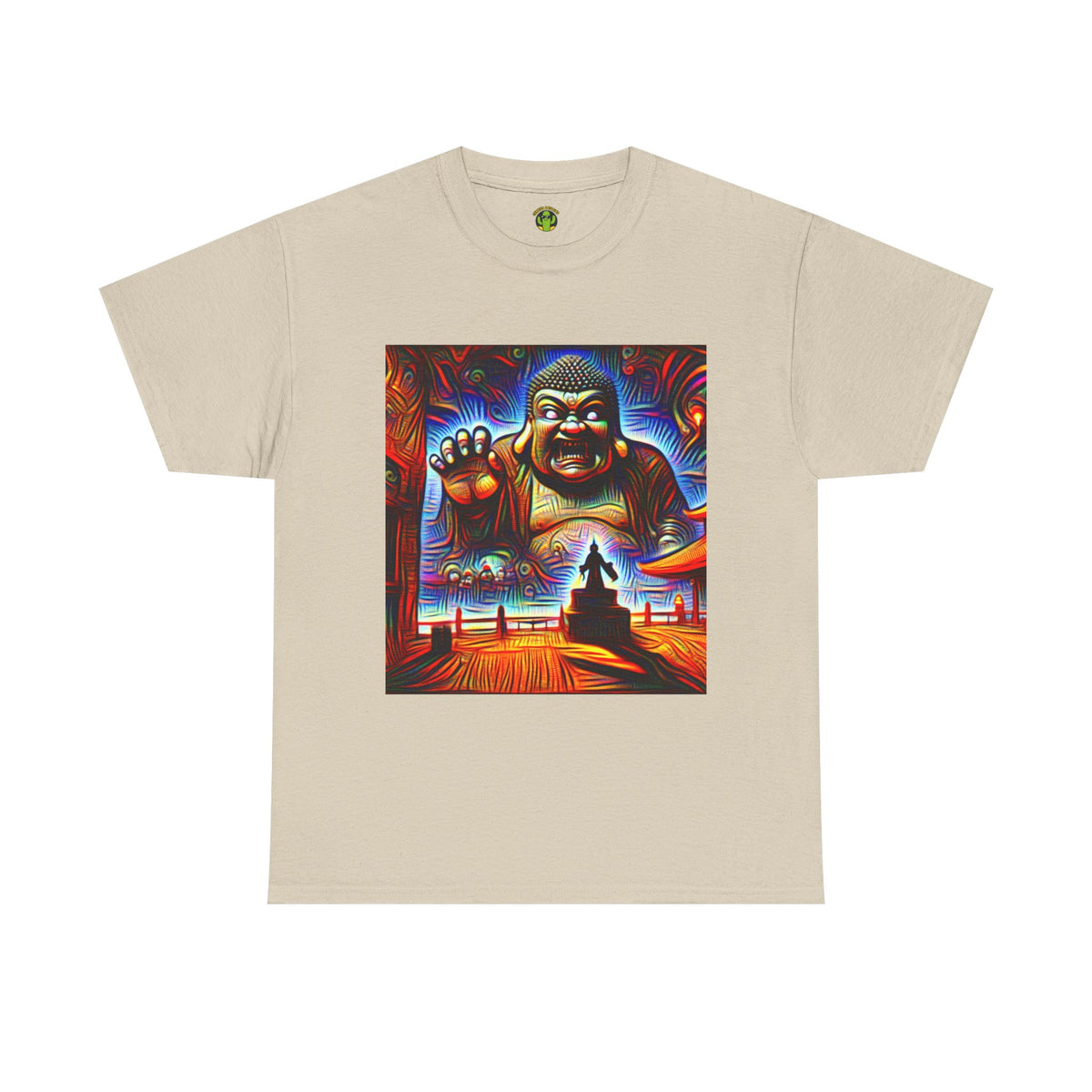 Colorful Buddha Tee, Spiritual T-Shirt, Mindfulness, Graphic Cotton