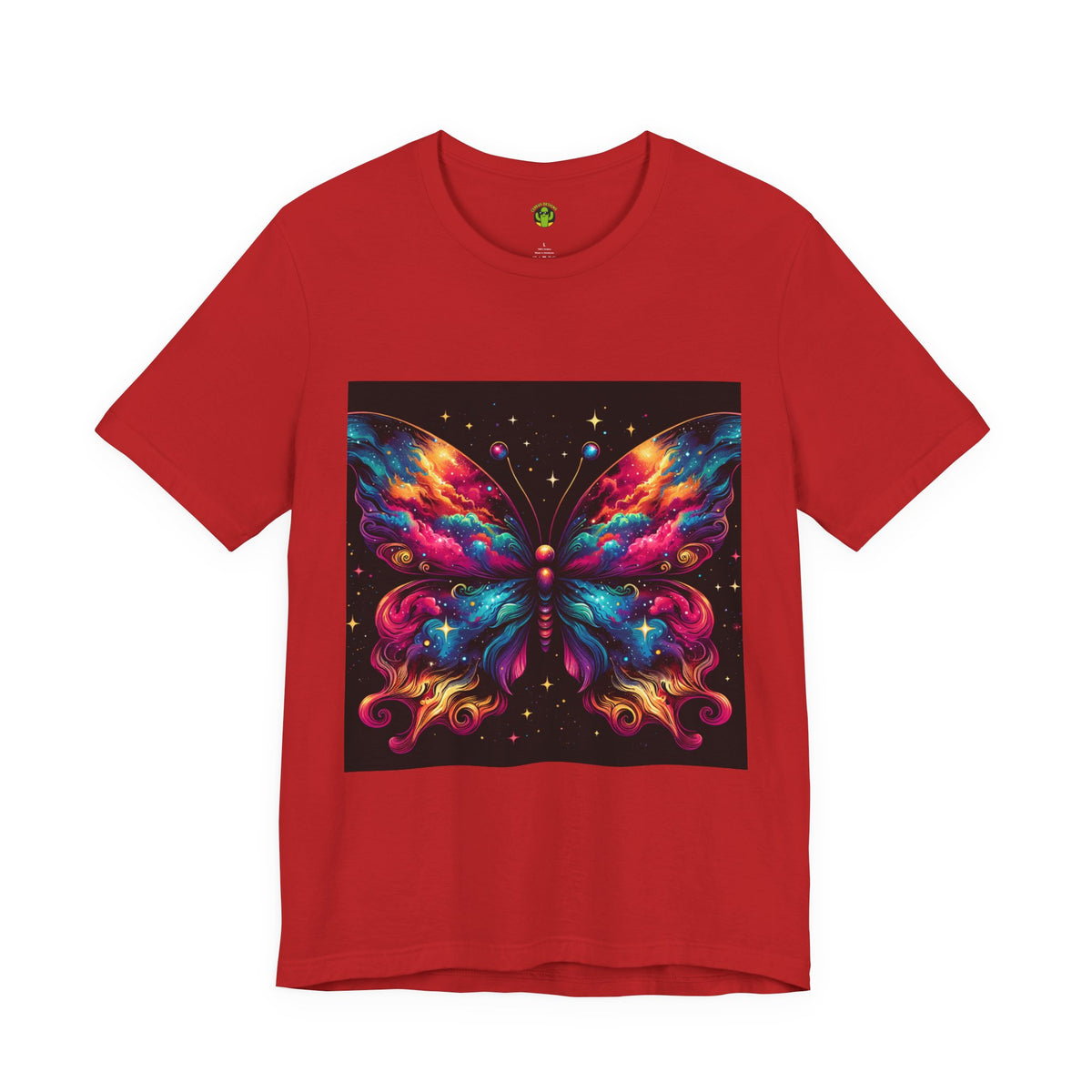 Vibrant Butterfly Art Tee | Colorful Graphic Top, Butterfly Lover