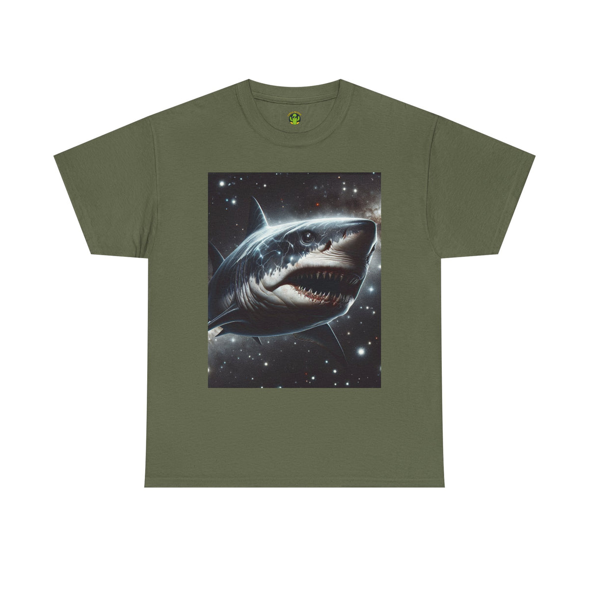Shark Graphic Unisex Heavy Cotton Tee - Bold Ocean Vibes