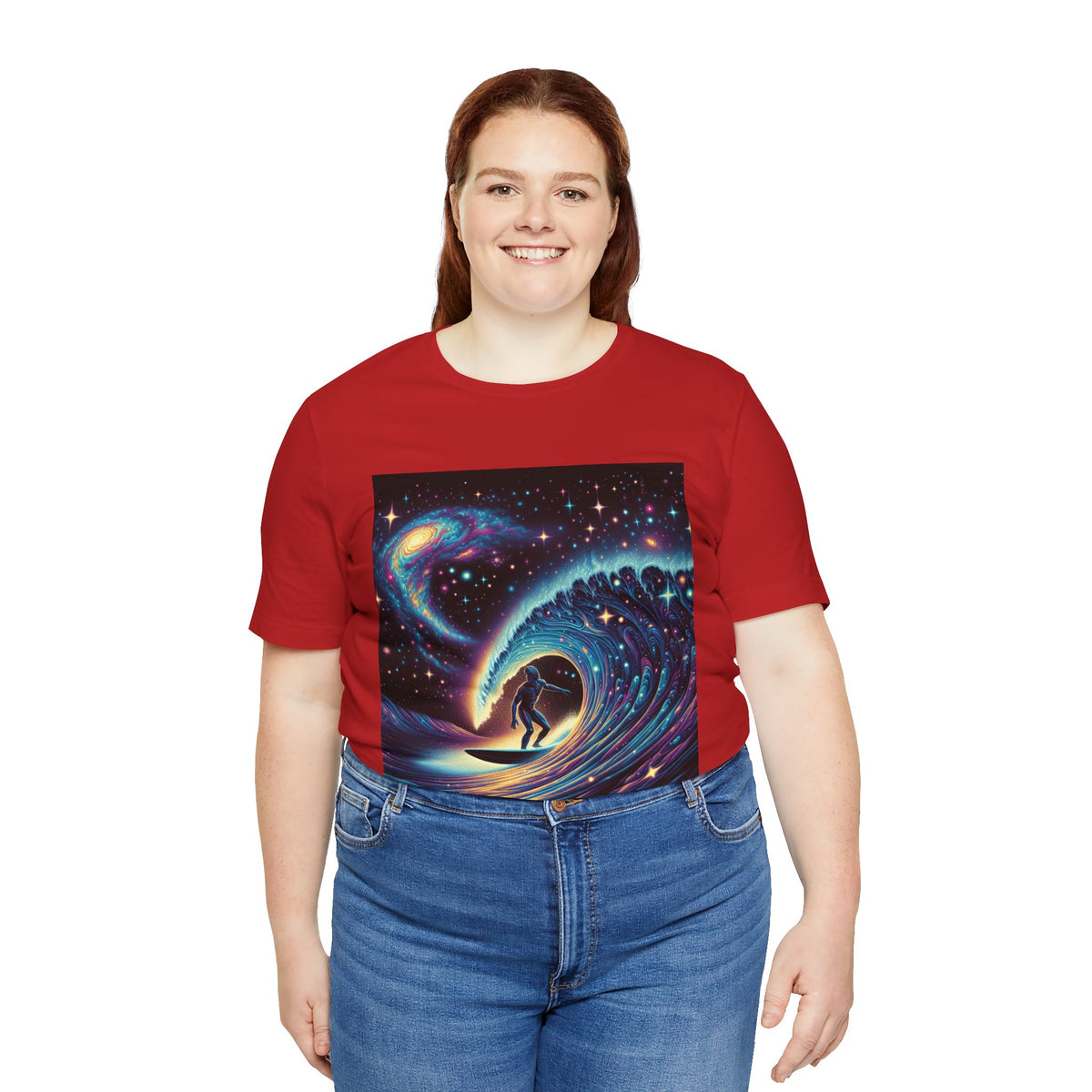 Cosmic Wave Tee Graphic Tee, Galaxy Art T-Shirt