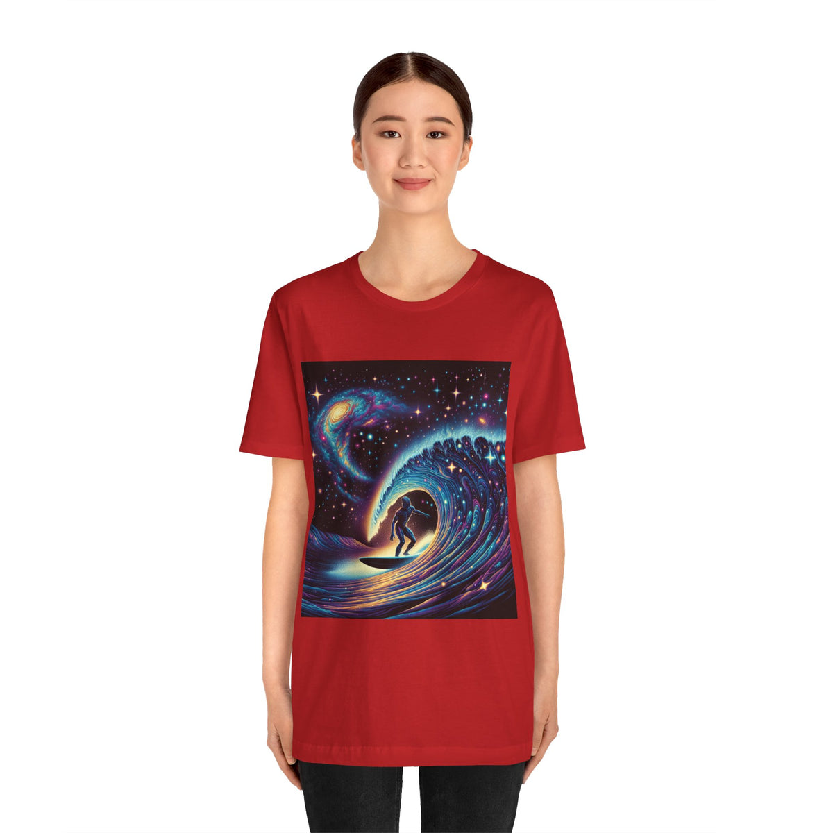 Cosmic Wave Tee Graphic Tee, Galaxy Art T-Shirt