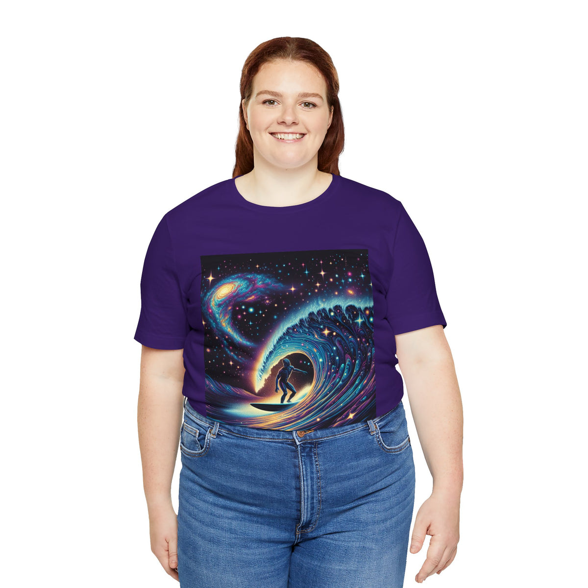 Cosmic Wave Tee Graphic Tee, Galaxy Art T-Shirt