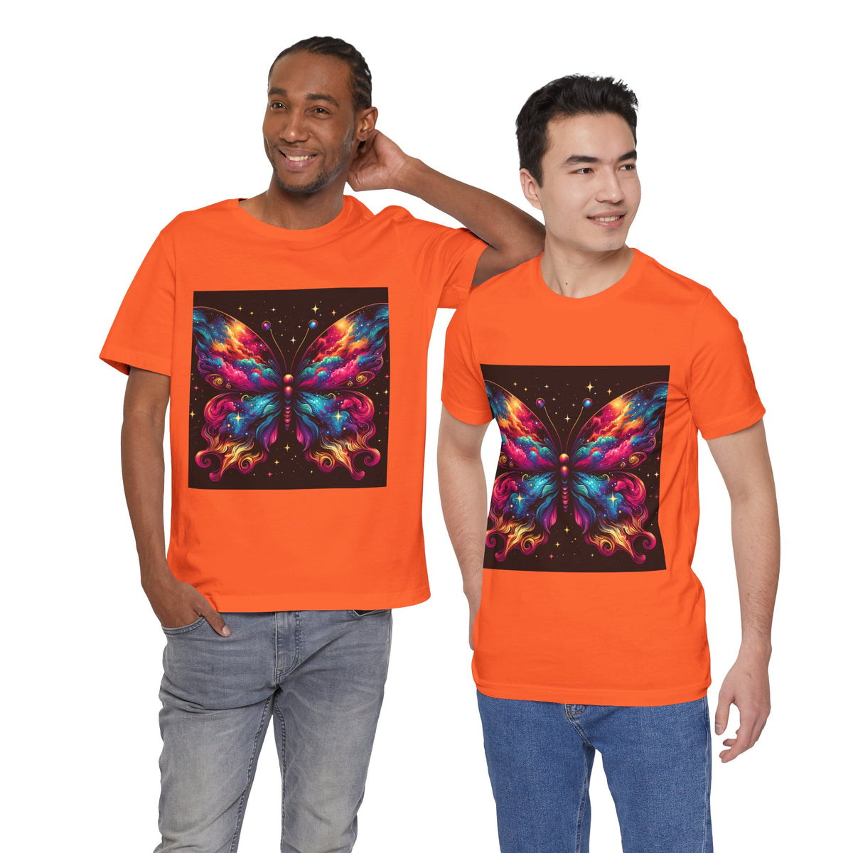 Vibrant Butterfly Art Tee | Colorful Graphic Top, Butterfly Lover