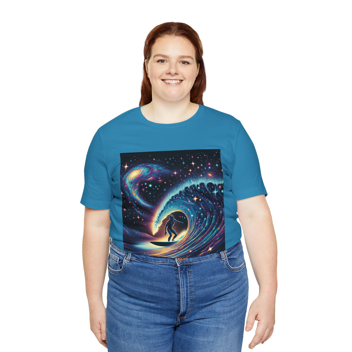 Cosmic Wave Tee Graphic Tee, Galaxy Art T-Shirt