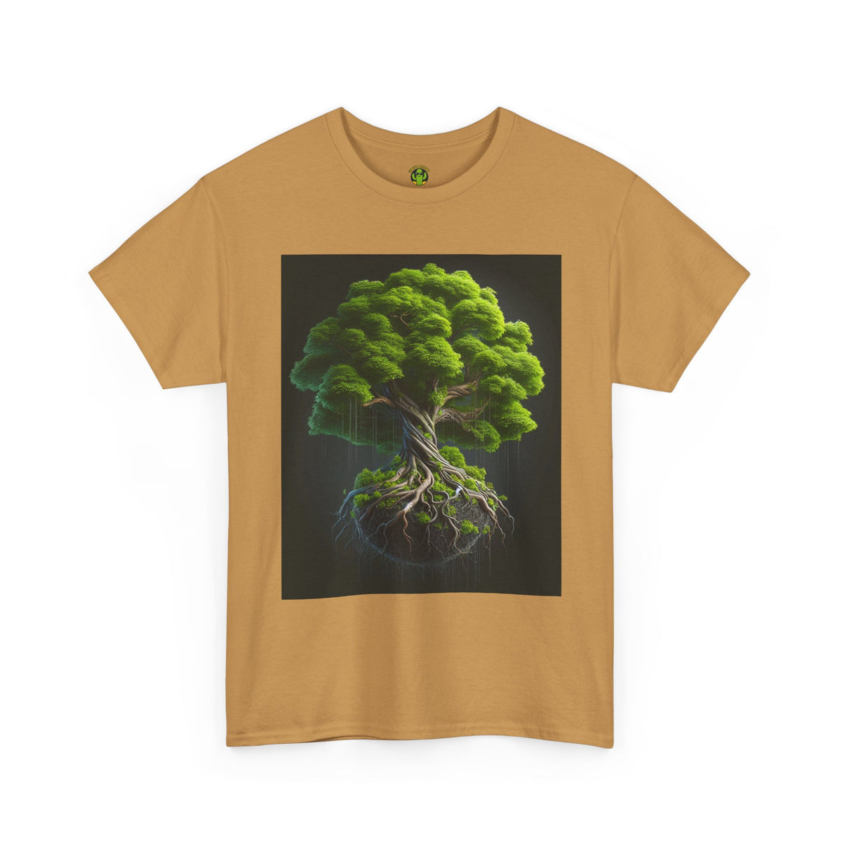 Eco-Friendly Unisex Heavy Cotton Tee - Tree of Life Design