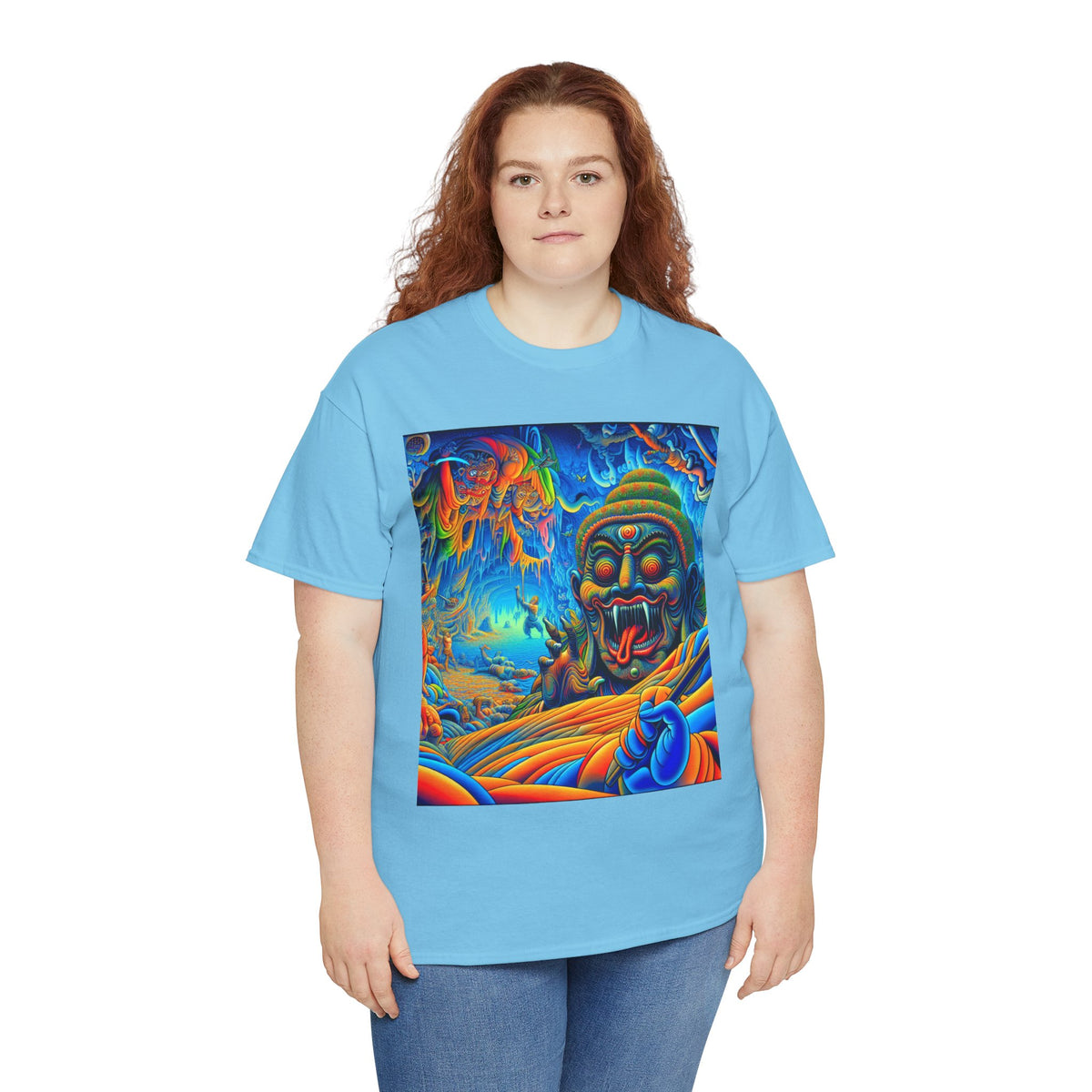 Vibrant Graphic Tee with Unique Art, Casual Wear, Gift for Art Lovers