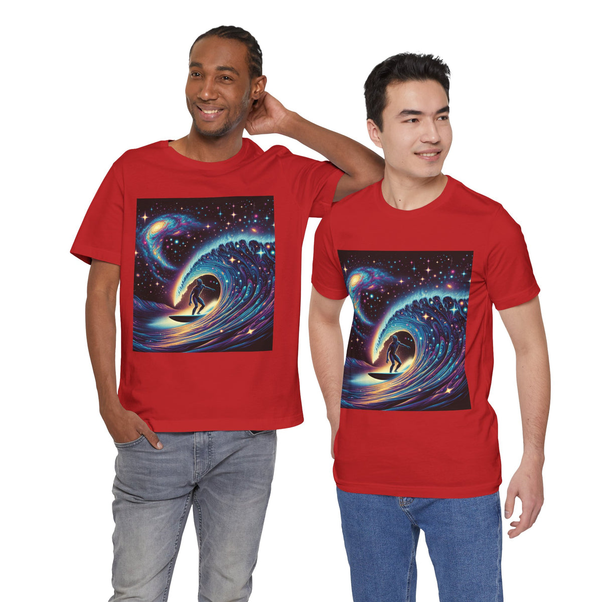 Cosmic Wave Tee Graphic Tee, Galaxy Art T-Shirt
