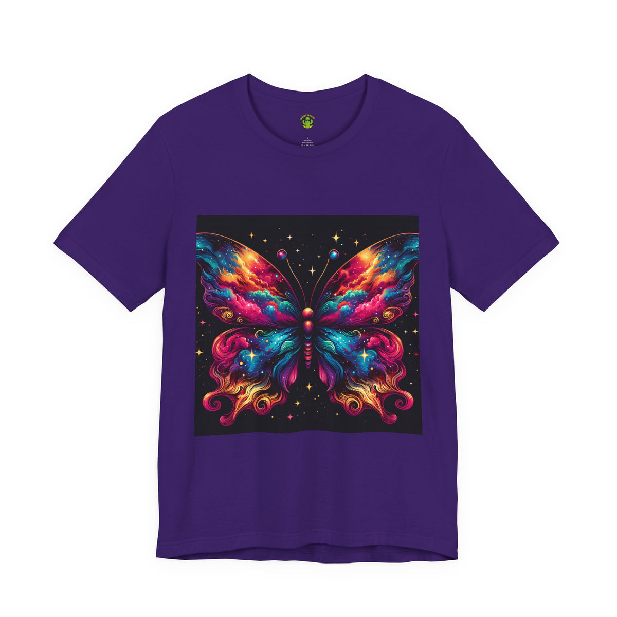 Vibrant Butterfly Art Tee | Colorful Graphic Top, Butterfly Lover