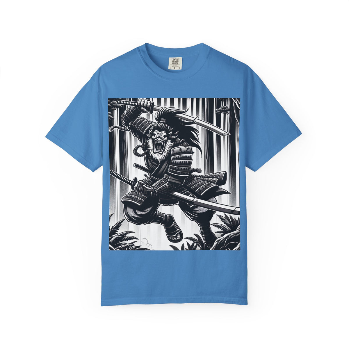Samurai Graphic T-Shirt - Cotton Tee for Anime Lovers