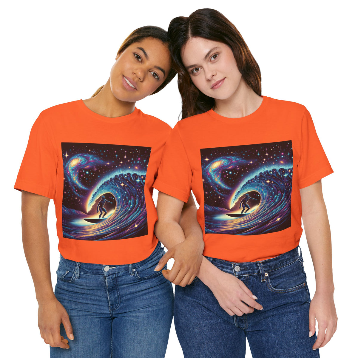 Cosmic Wave Tee Graphic Tee, Galaxy Art T-Shirt
