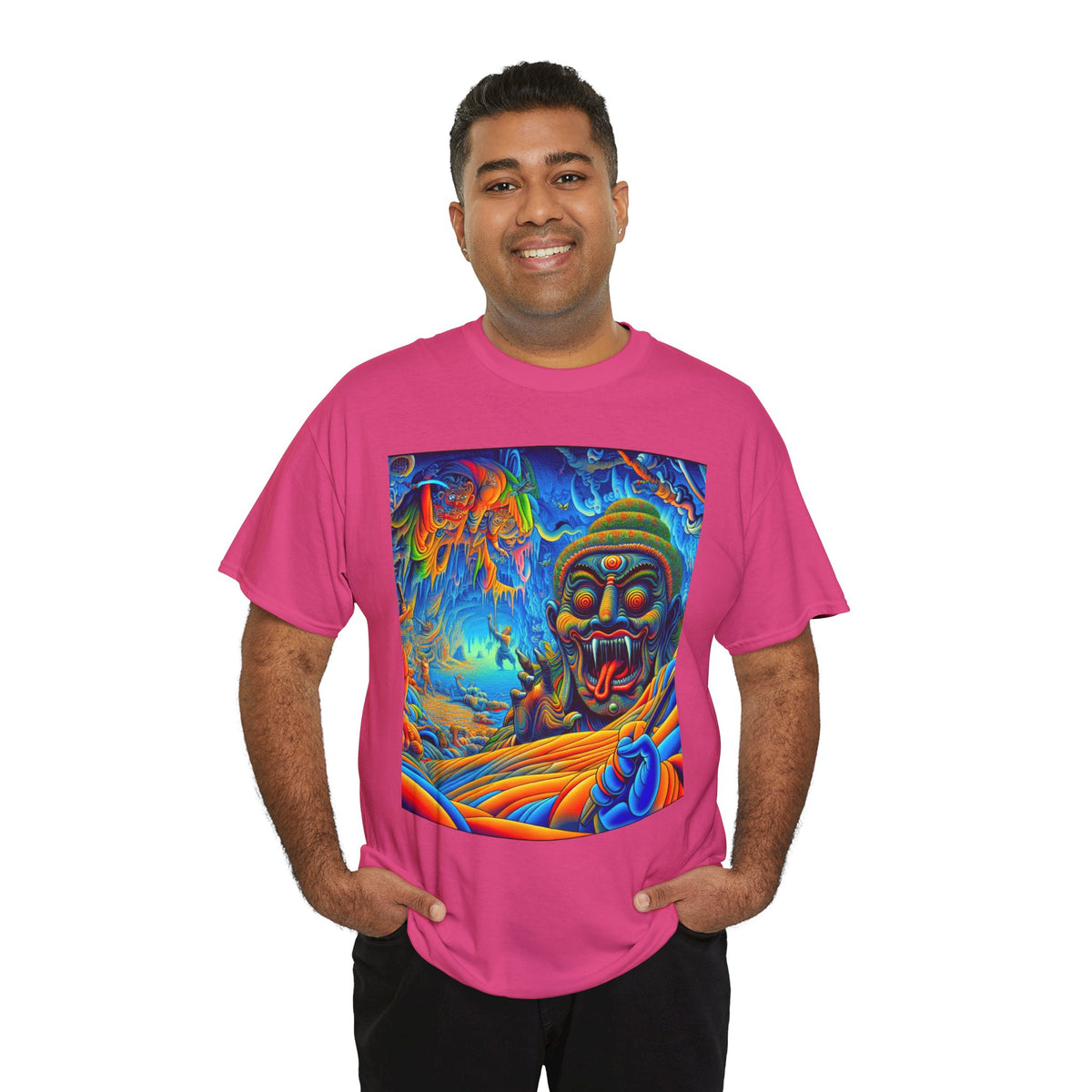 Vibrant Graphic Tee with Unique Art, Casual Wear, Gift for Art Lovers
