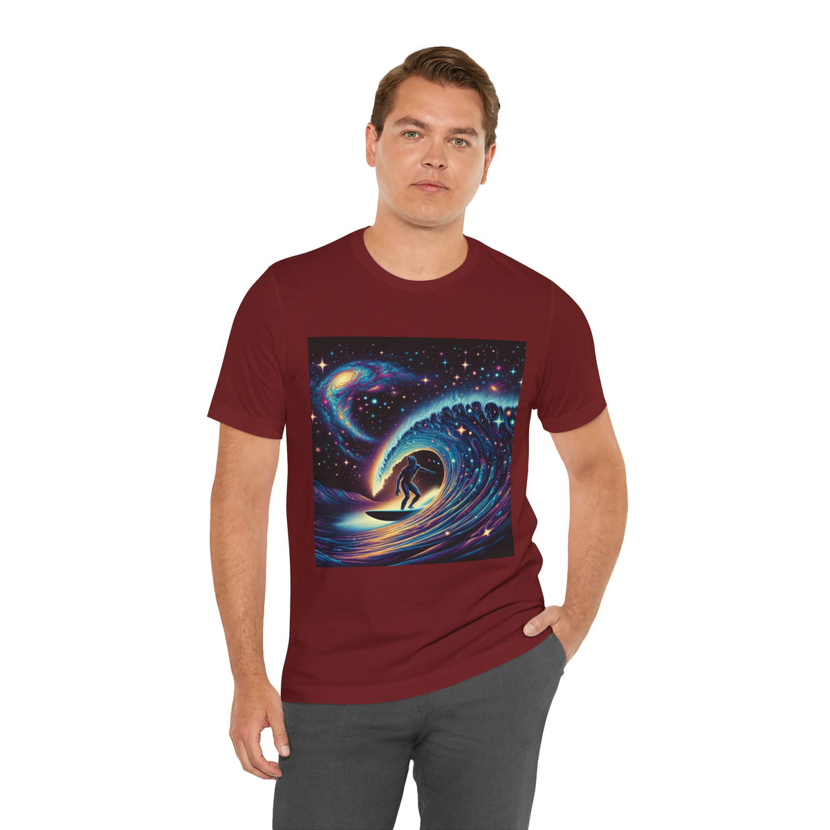 Cosmic Wave Tee Graphic Tee, Galaxy Art T-Shirt