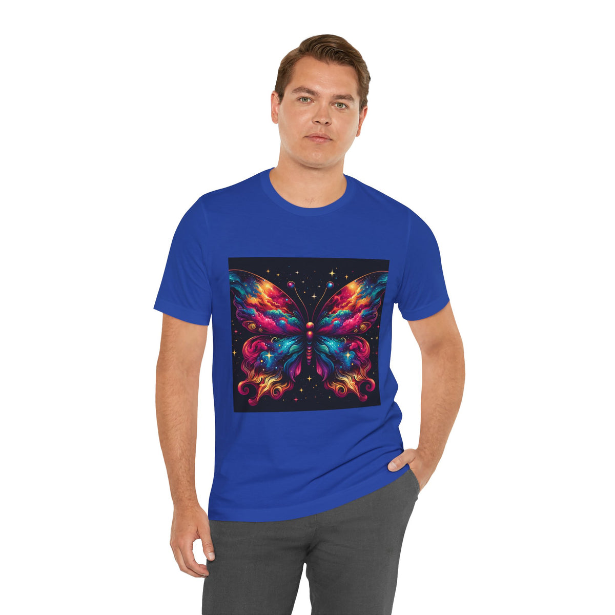 Vibrant Butterfly Art Tee | Colorful Graphic Top, Butterfly Lover