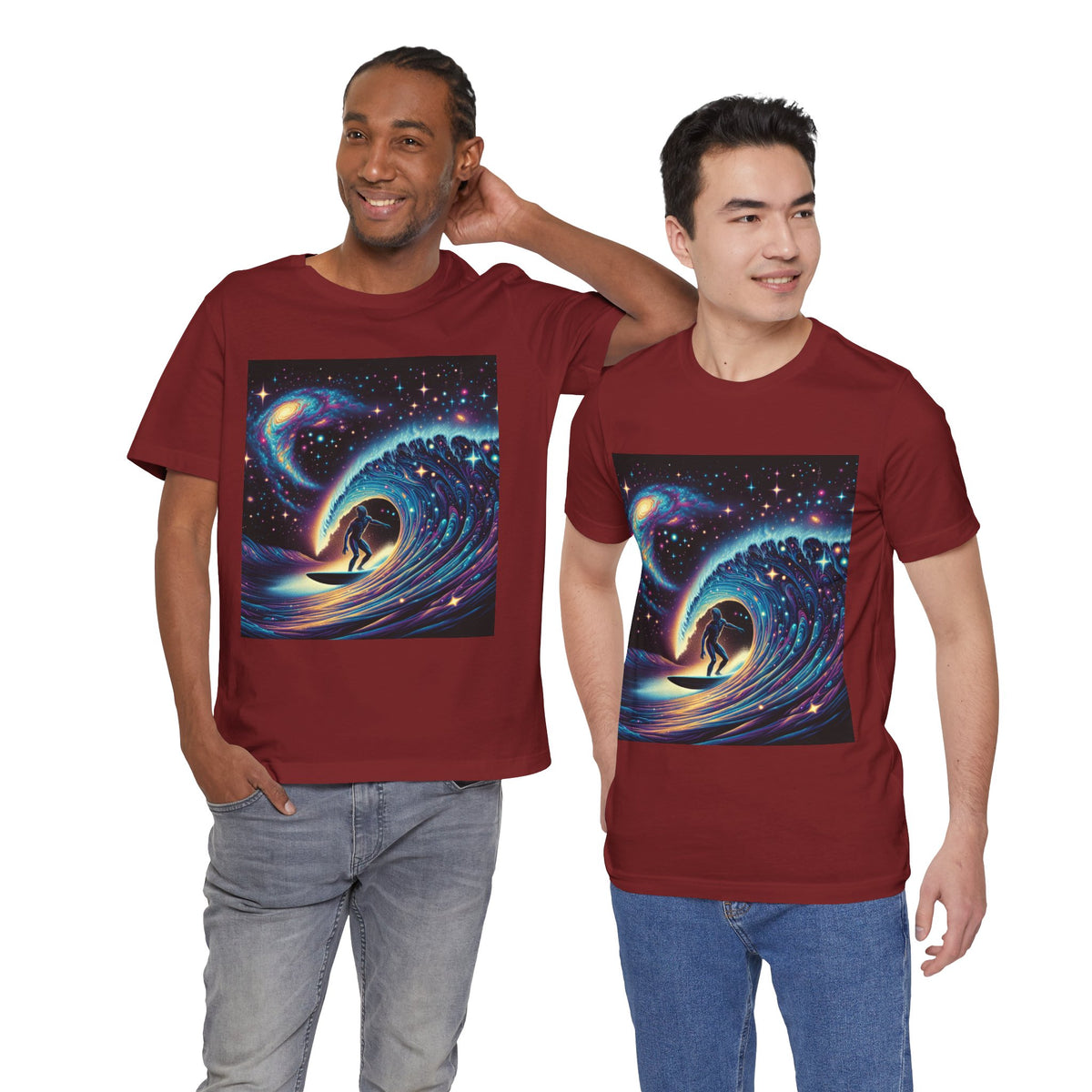 Cosmic Wave Tee Graphic Tee, Galaxy Art T-Shirt