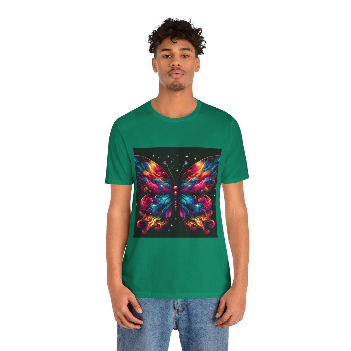 Vibrant Butterfly Art Tee | Colorful Graphic Top, Butterfly Lover