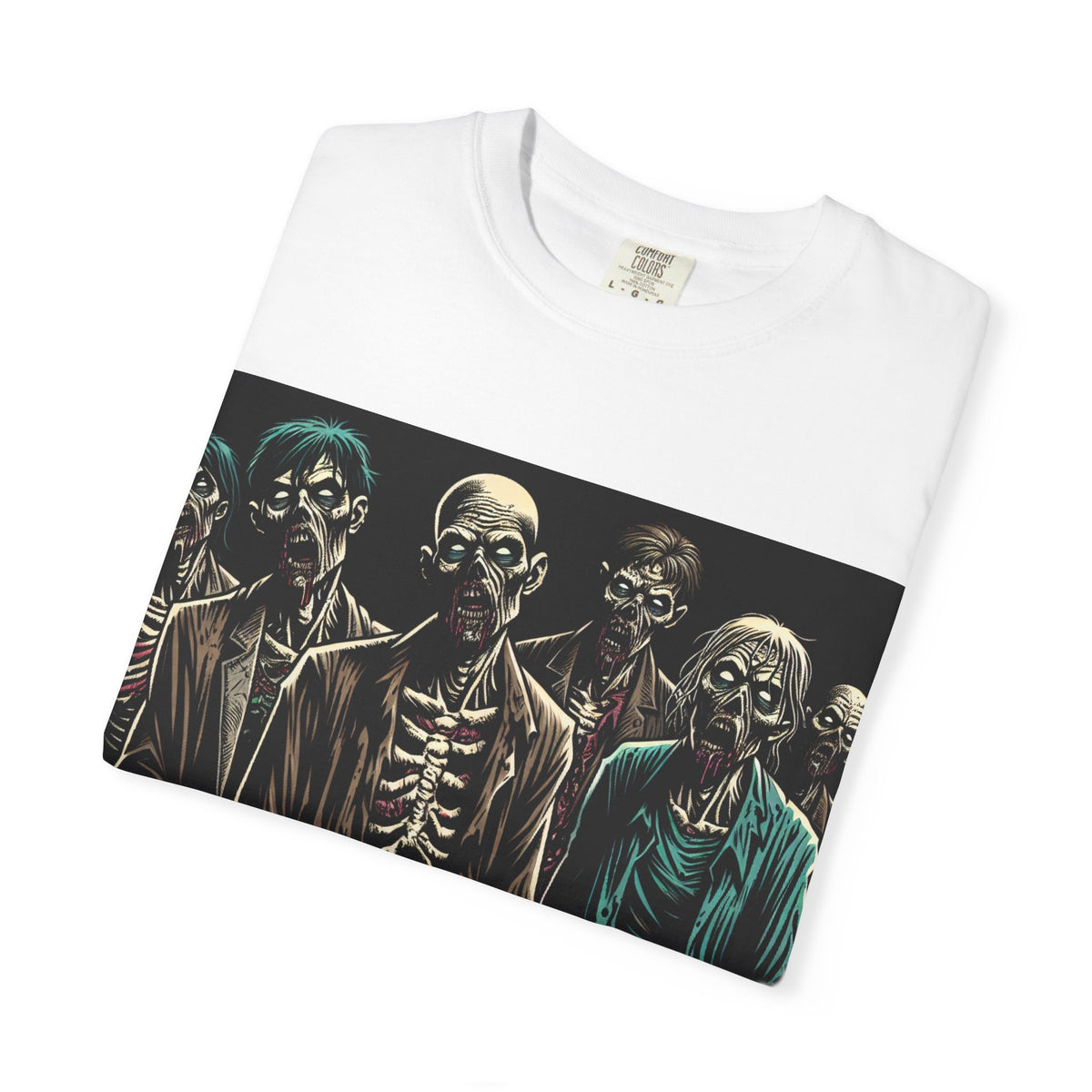 Zombie-Themed Garment-Dyed T-Shirt