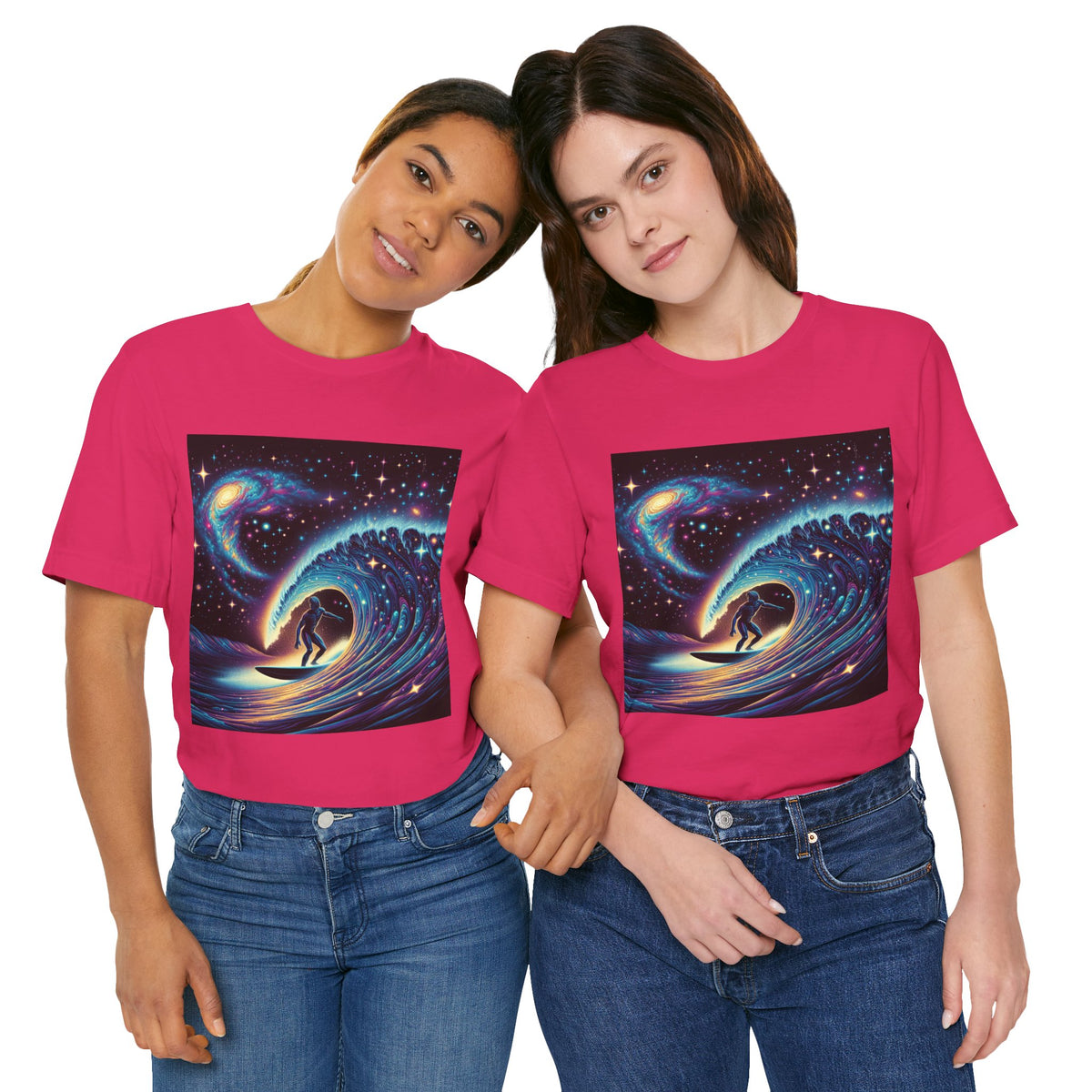 Cosmic Wave Tee Graphic Tee, Galaxy Art T-Shirt