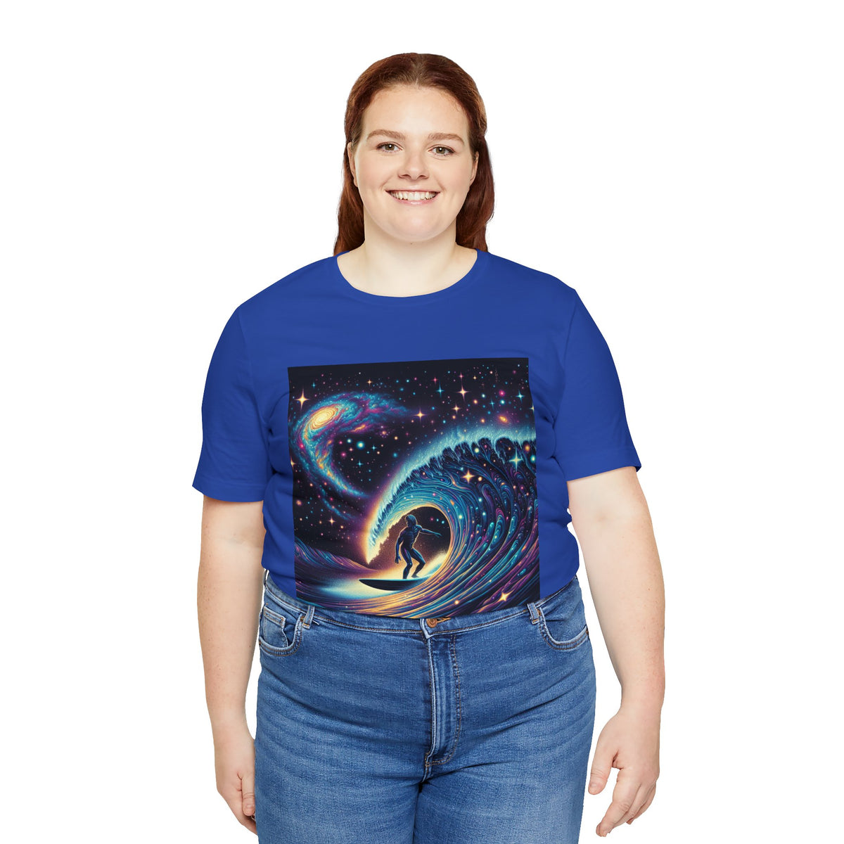 Cosmic Wave Tee Graphic Tee, Galaxy Art T-Shirt
