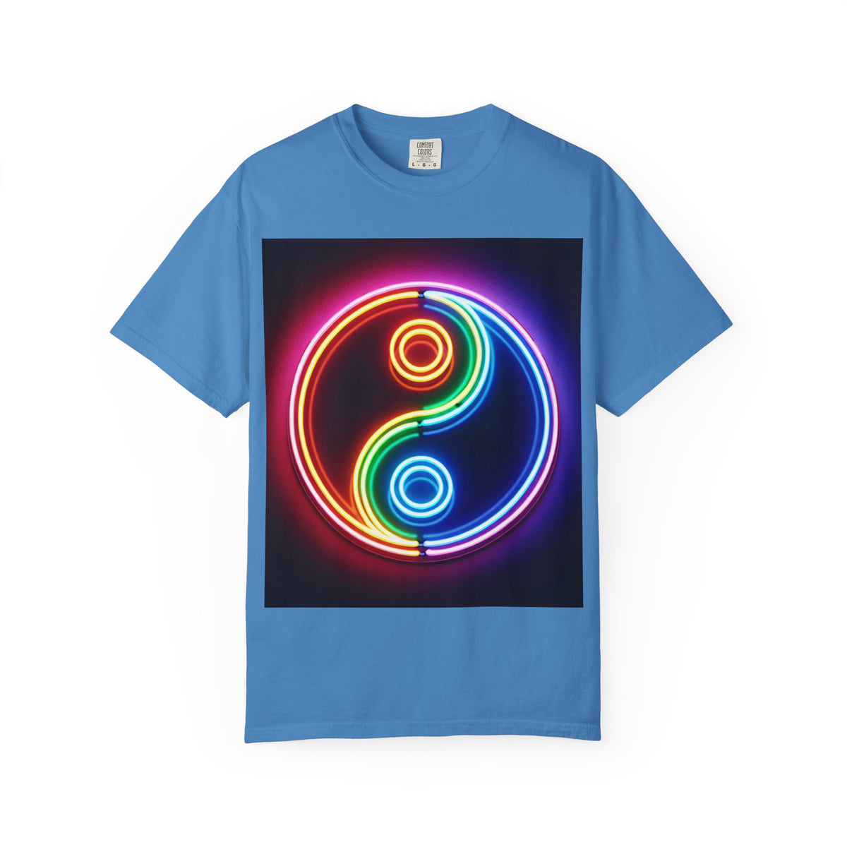 Yin Yang Neon T-Shirt - Colorful Garment-Dyed Tee
